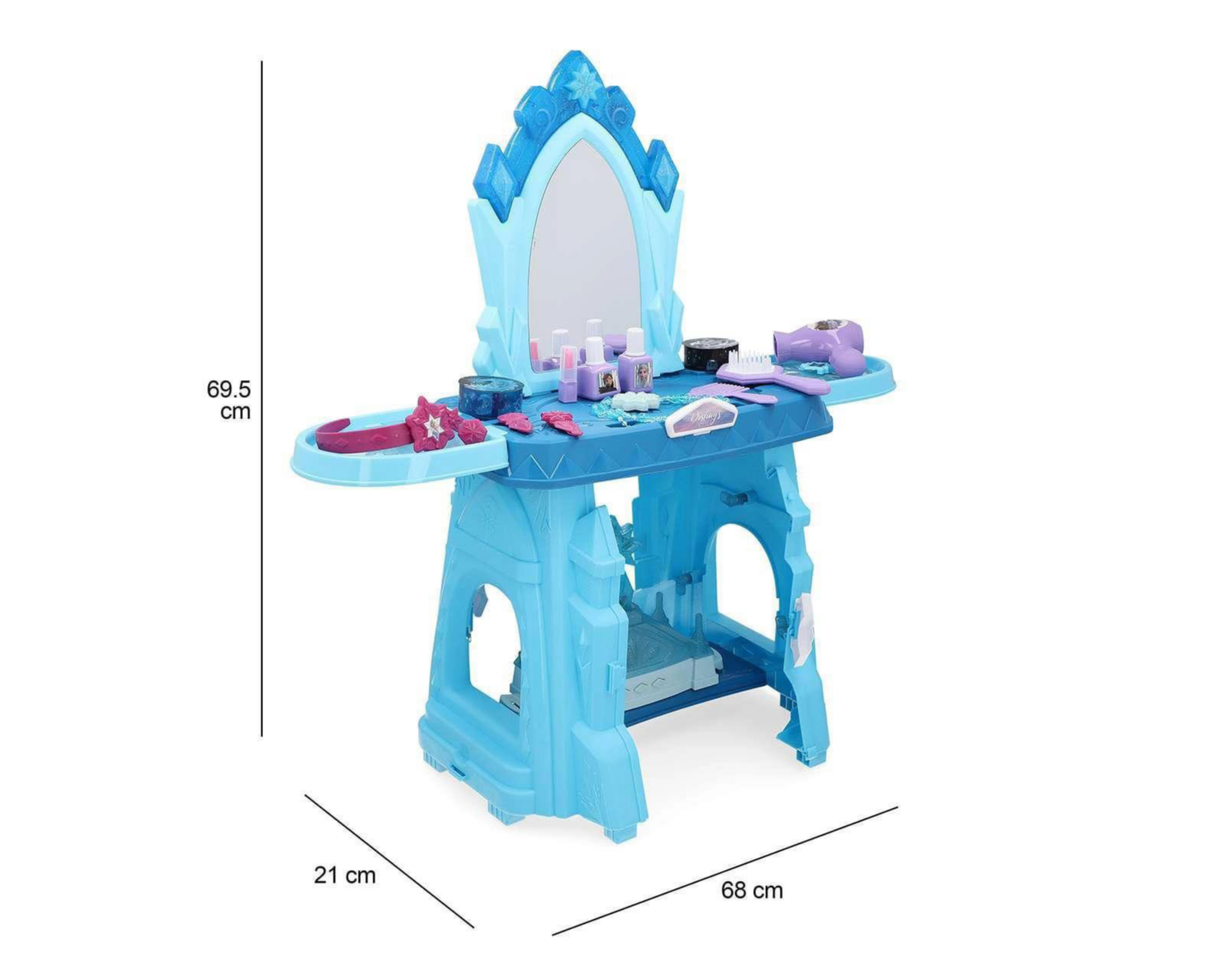 Foto 6 pulgar | Tocador Disney Vanity Frozen Proyector Azul