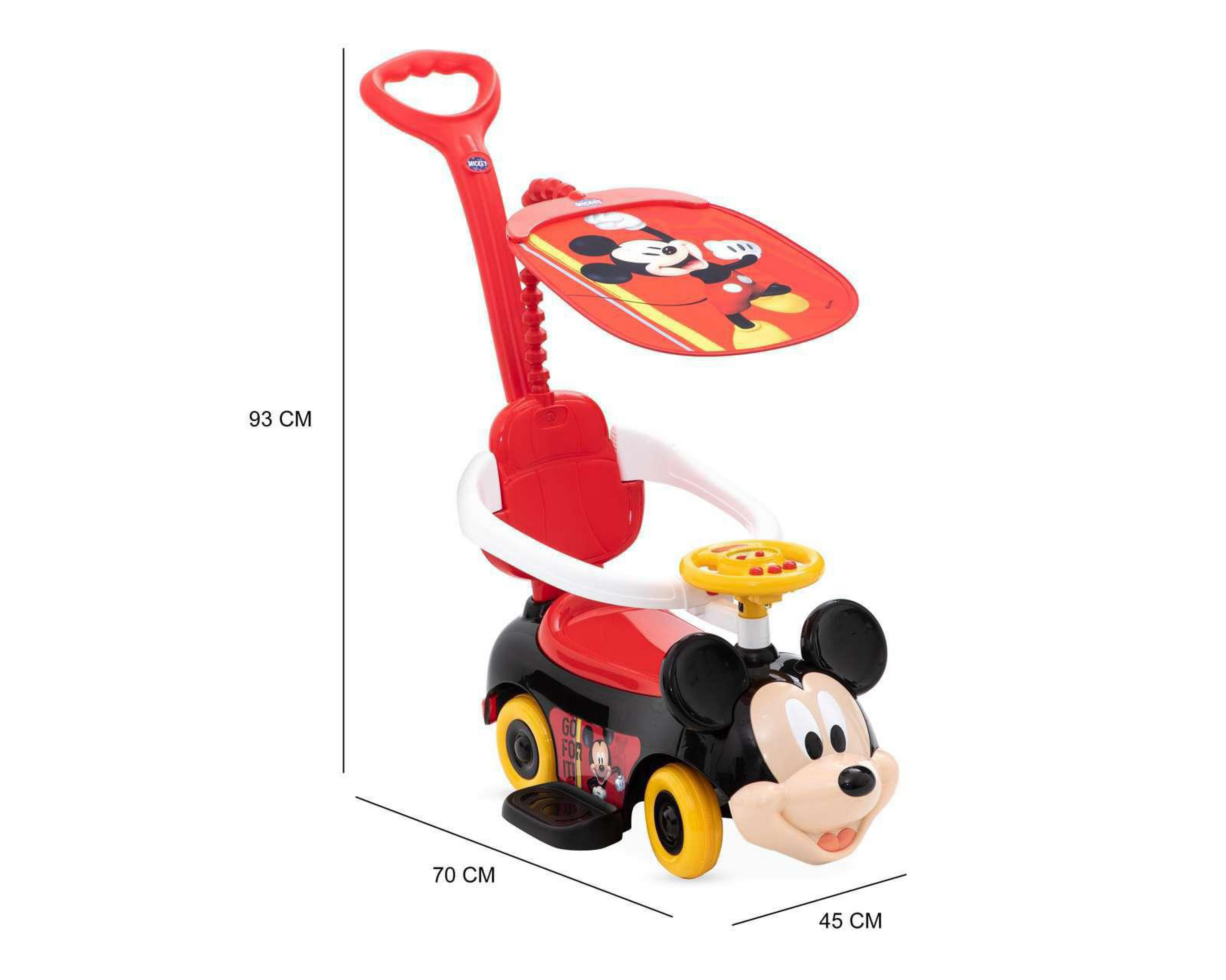 Foto 8 pulgar | Montable Disney Mickey Mouse Rojo