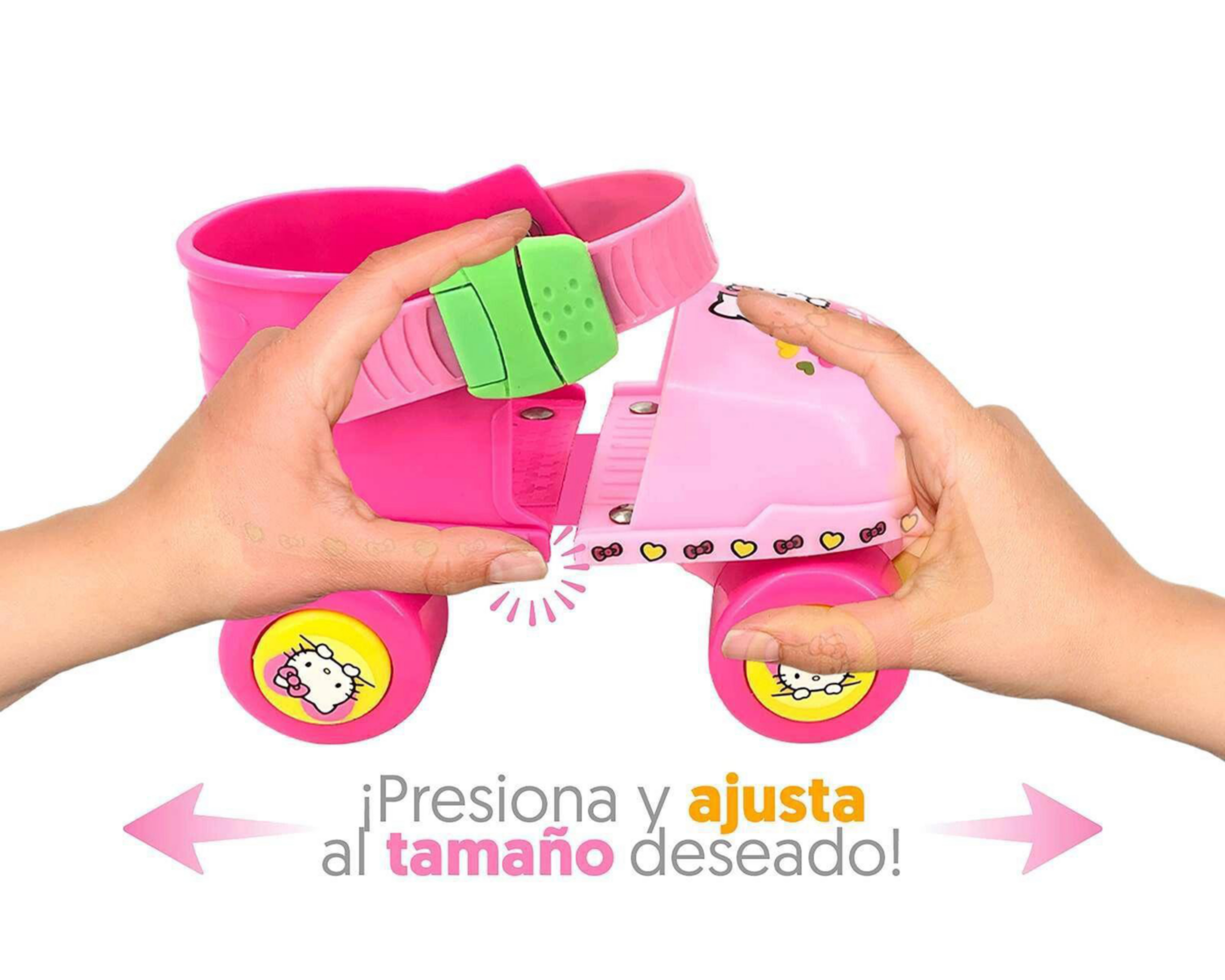 Foto 4 pulgar | Patines Apache Hello Kitty Rosas Talla 15-18