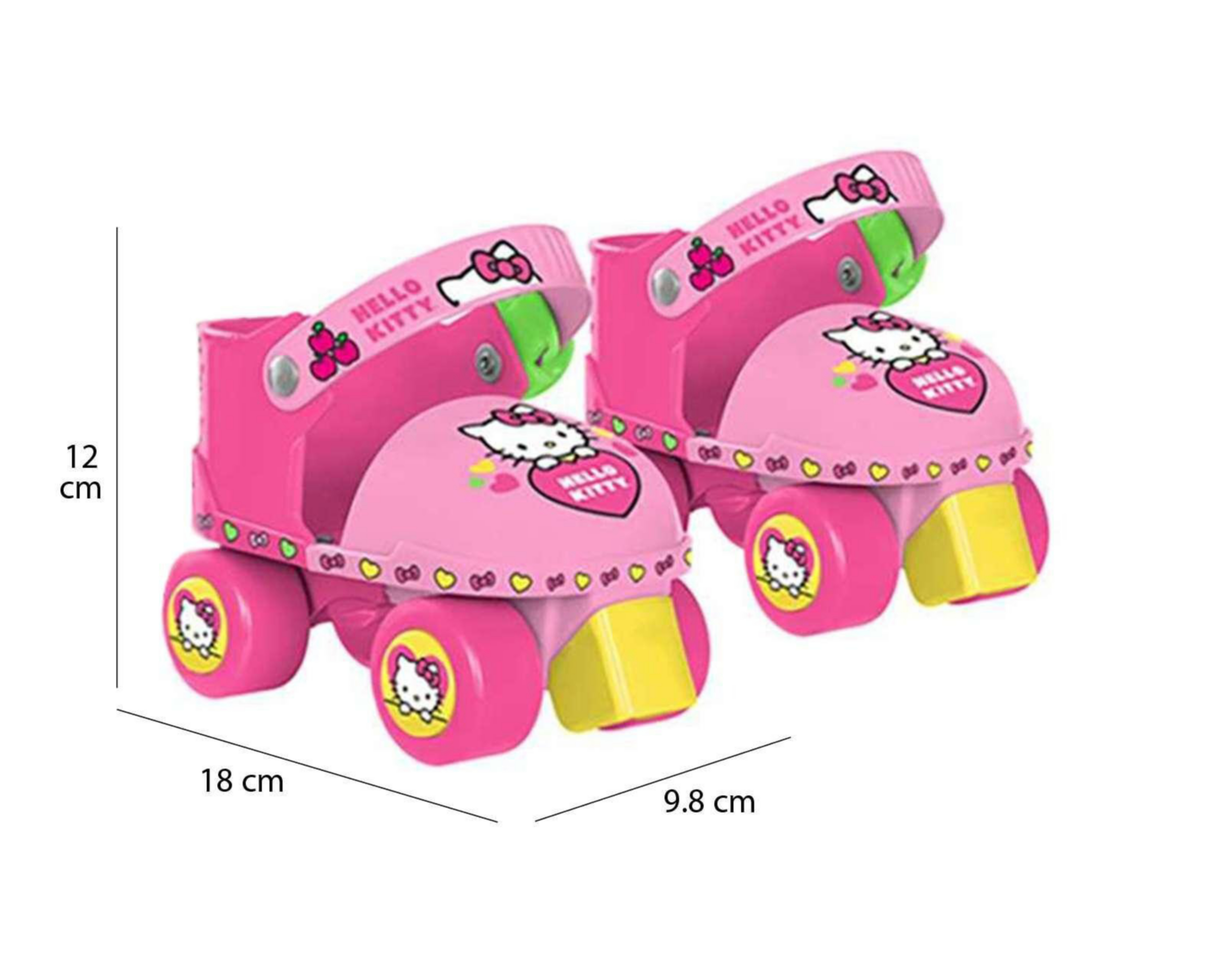 Foto 6 pulgar | Patines Apache Hello Kitty Rosas Talla 15-18