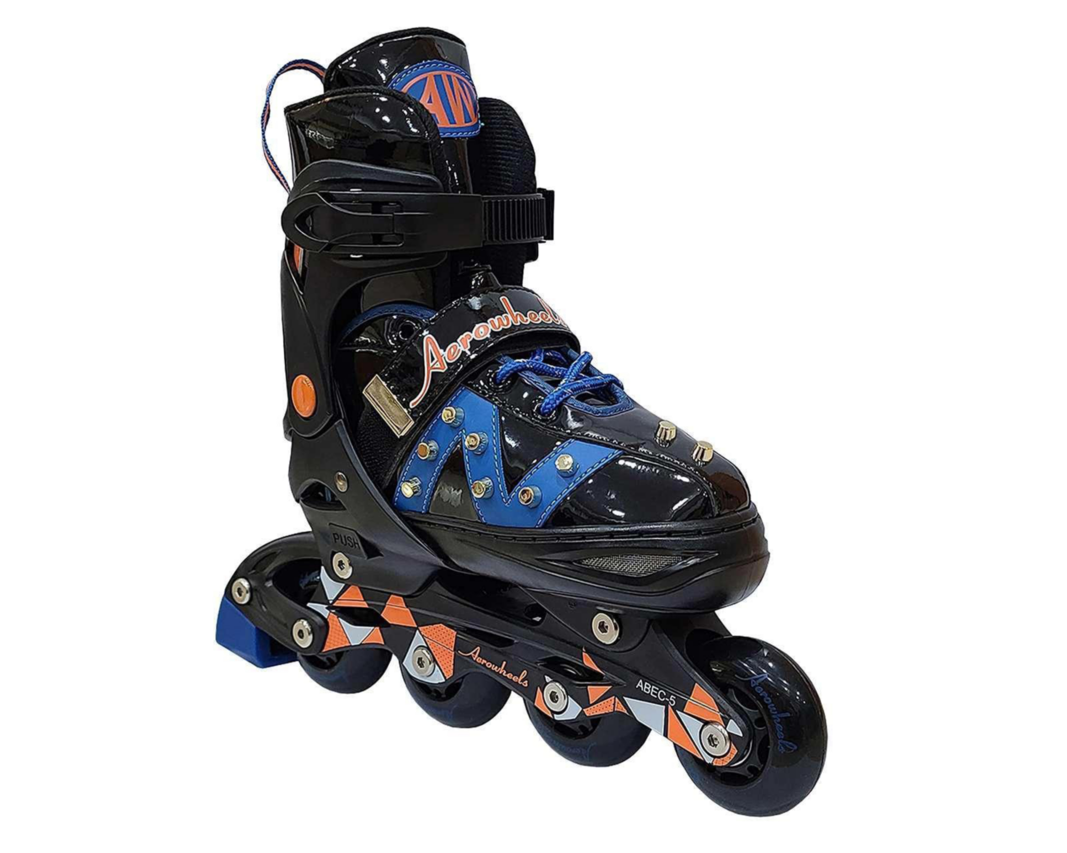 Foto 4 pulgar | Patines Funzone Línea Negros Ajustables