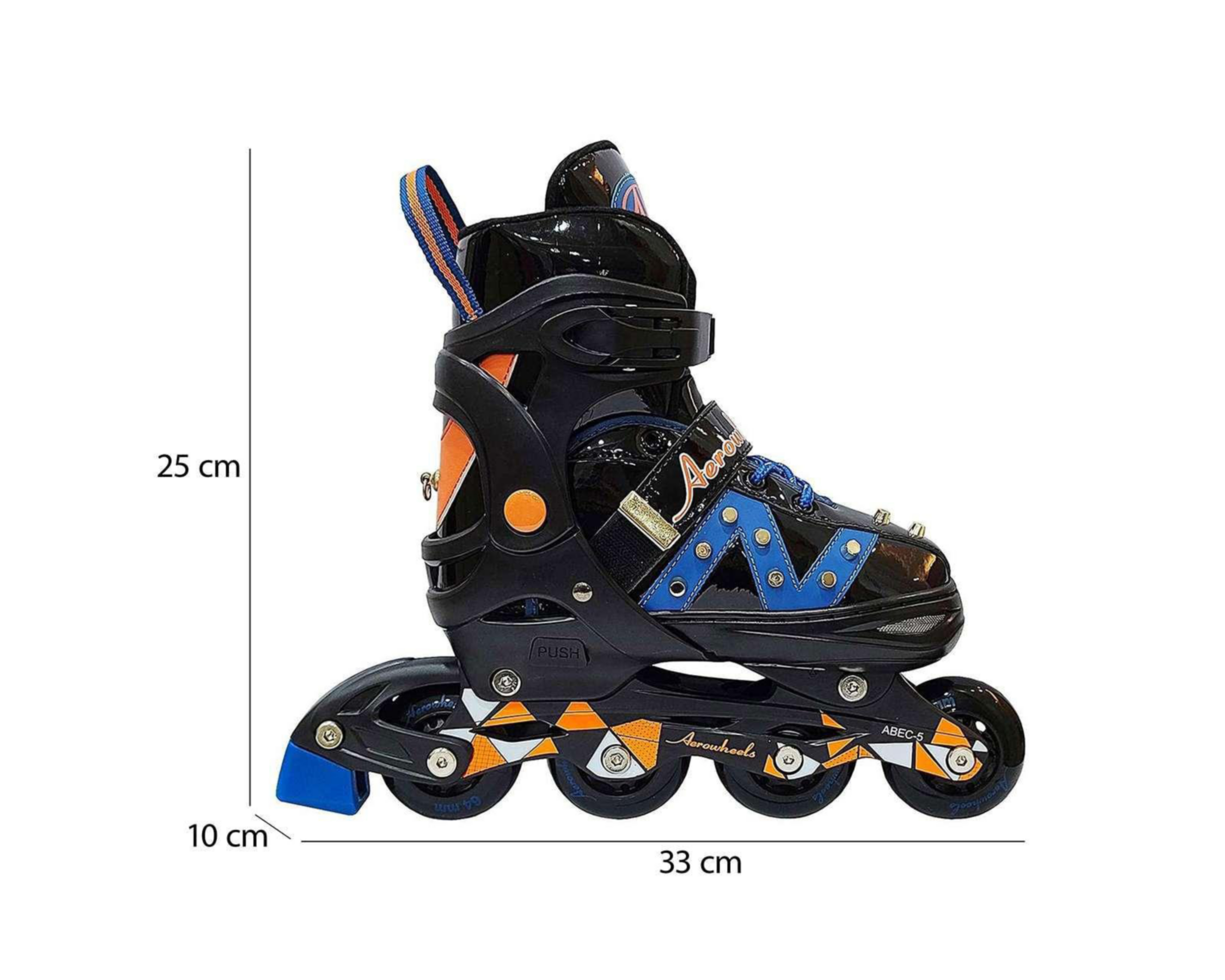Foto 6 | Patines Funzone Línea Negros Ajustables