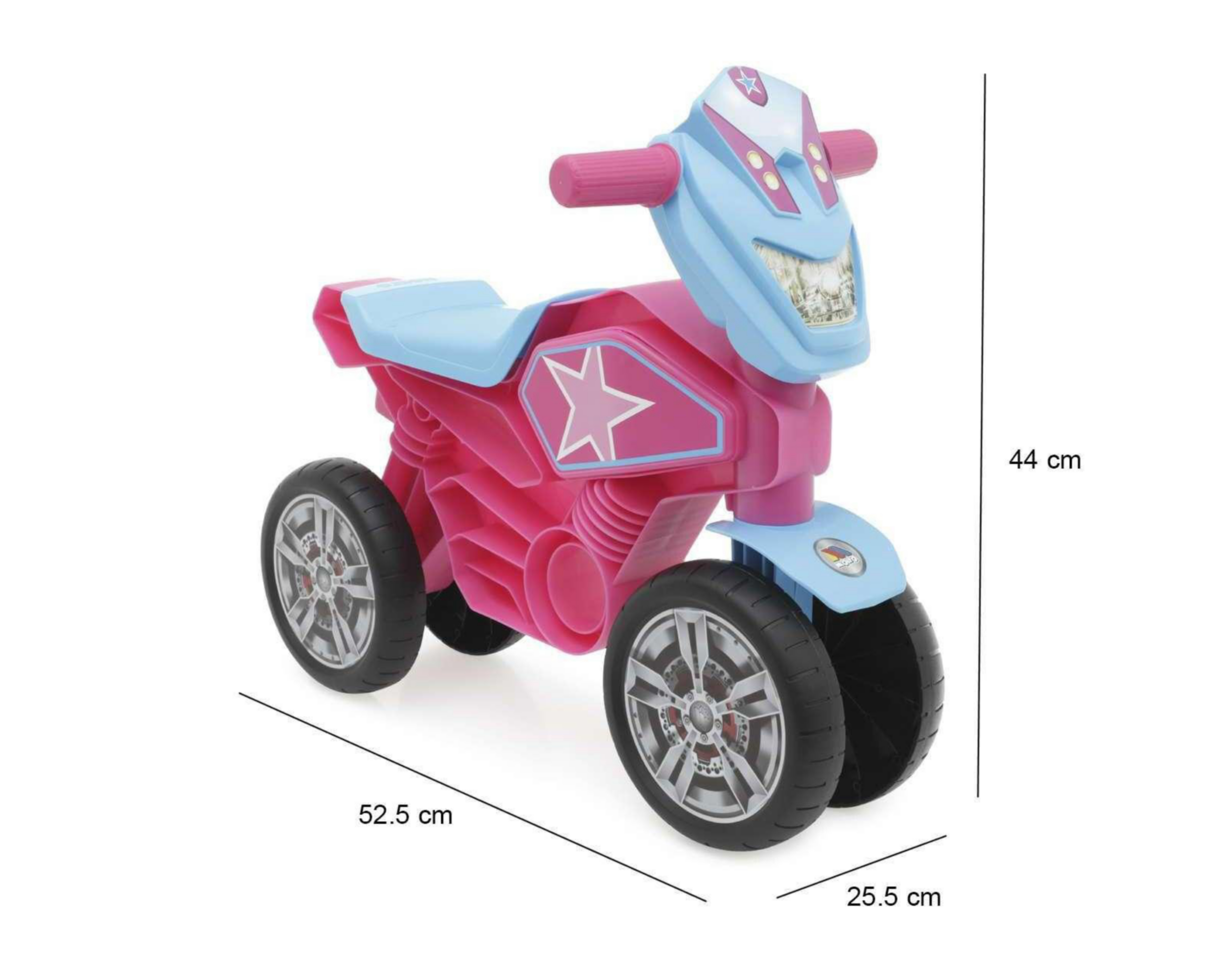Foto 7 pulgar | Motocicleta Montable Molto Rosa