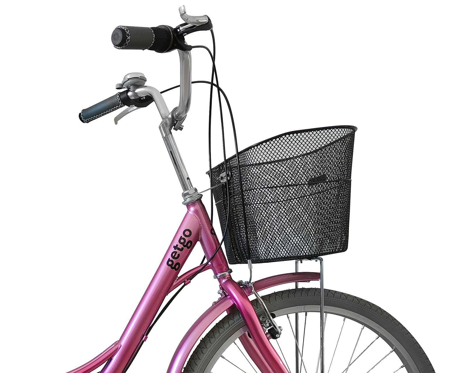 Foto 6 pulgar | Bicicleta Urbana Getgo Stylish 24" Rosa