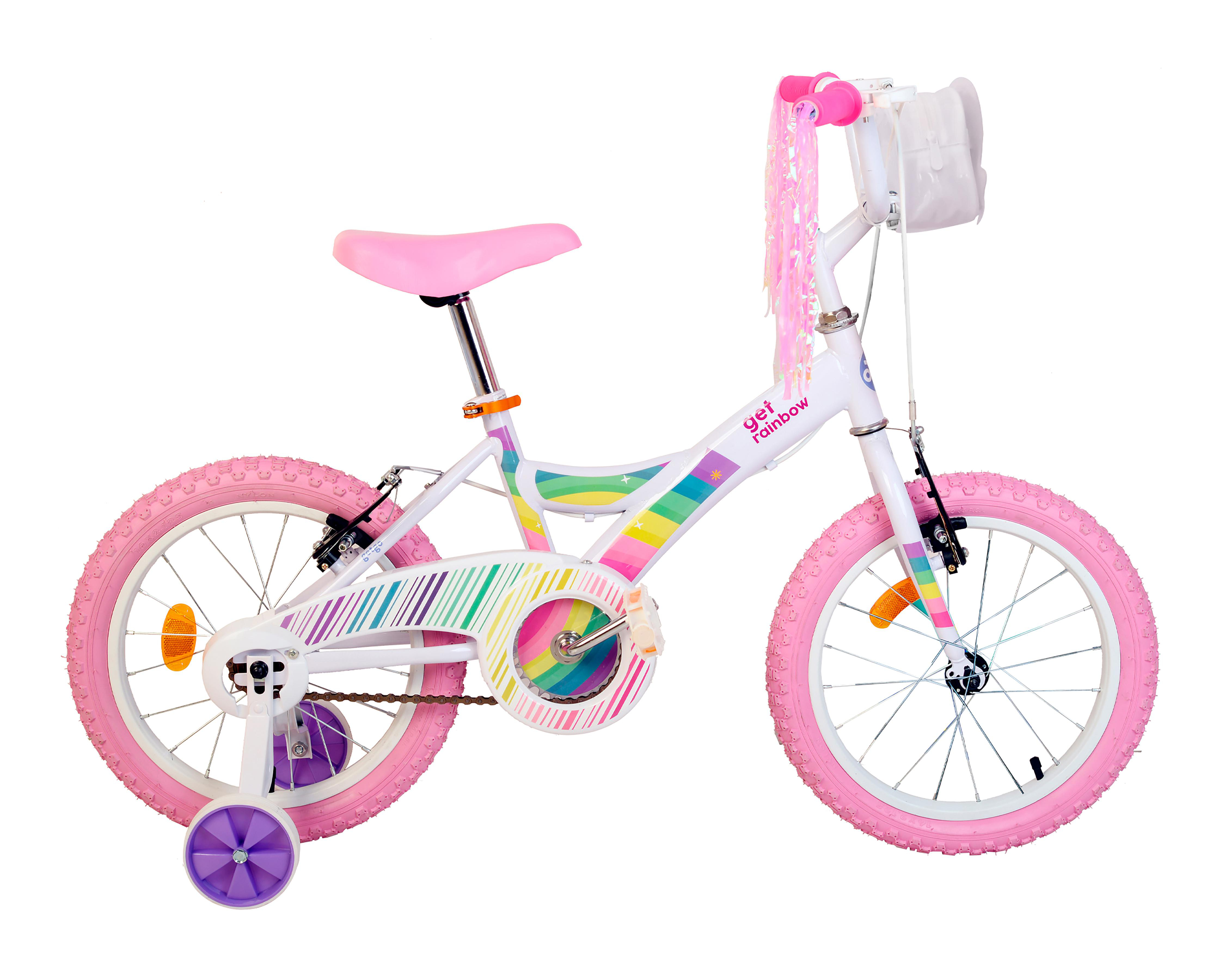 Foto 2 pulgar | Bicicleta Infantil Getgo Eainbow 16" Rosa