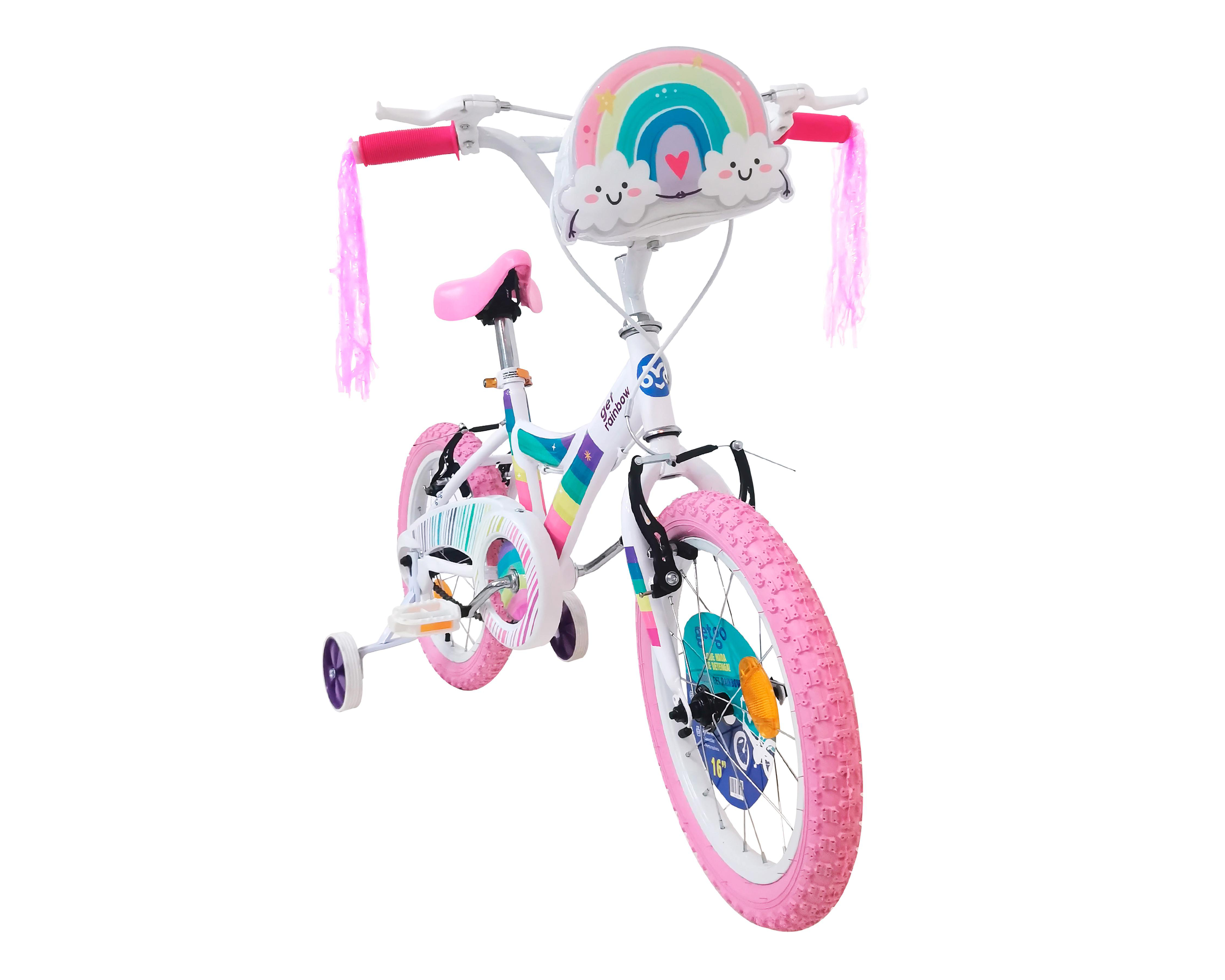 Foto 4 pulgar | Bicicleta Infantil Getgo Eainbow 16" Rosa