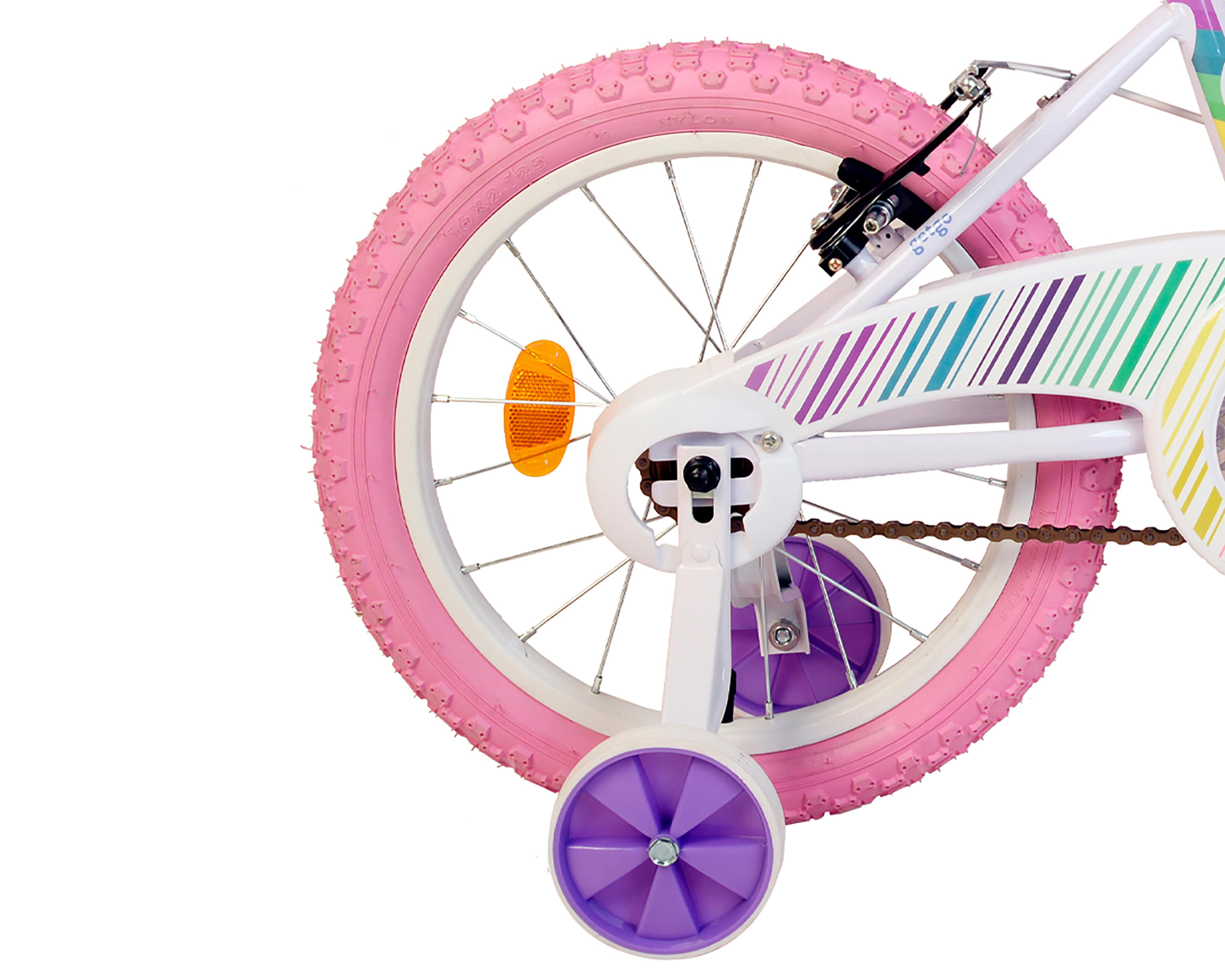 Foto 9 pulgar | Bicicleta Infantil Getgo Eainbow 16" Rosa
