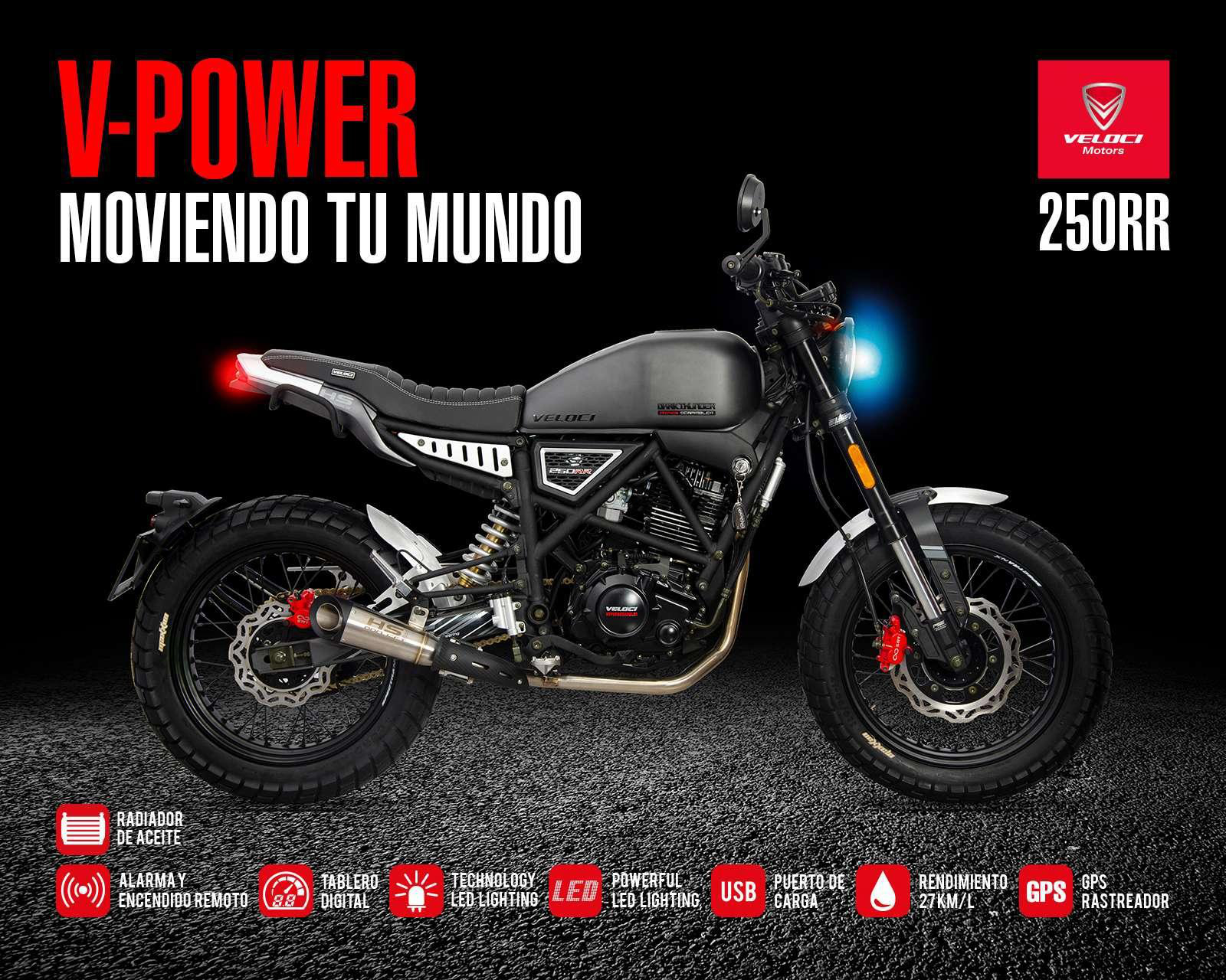 Foto 4 pulgar | Motocicleta Veloci Dark Thunder 250 cc 2023