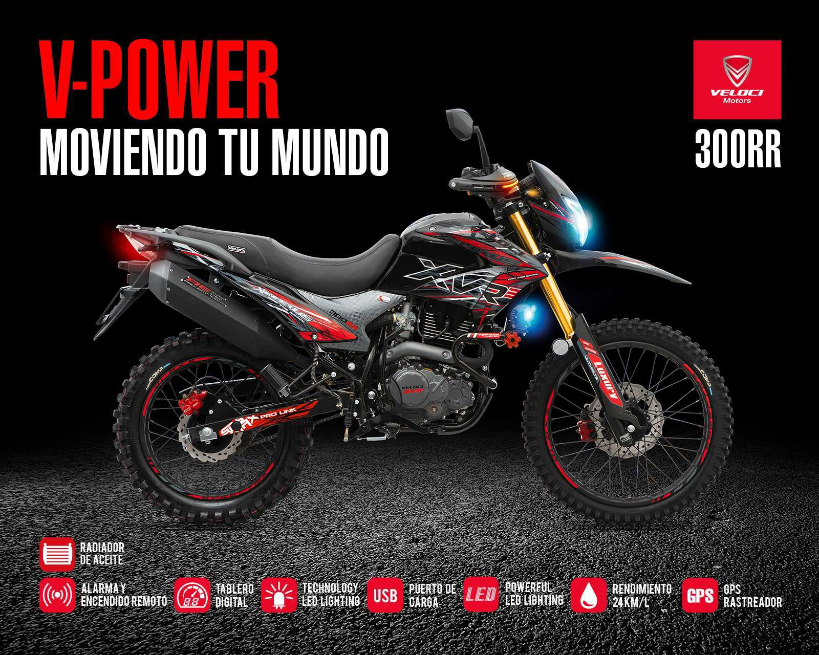 Foto 4 pulgar | Motocicleta Veloci Xeverus Pro XR3 300 cc 2023