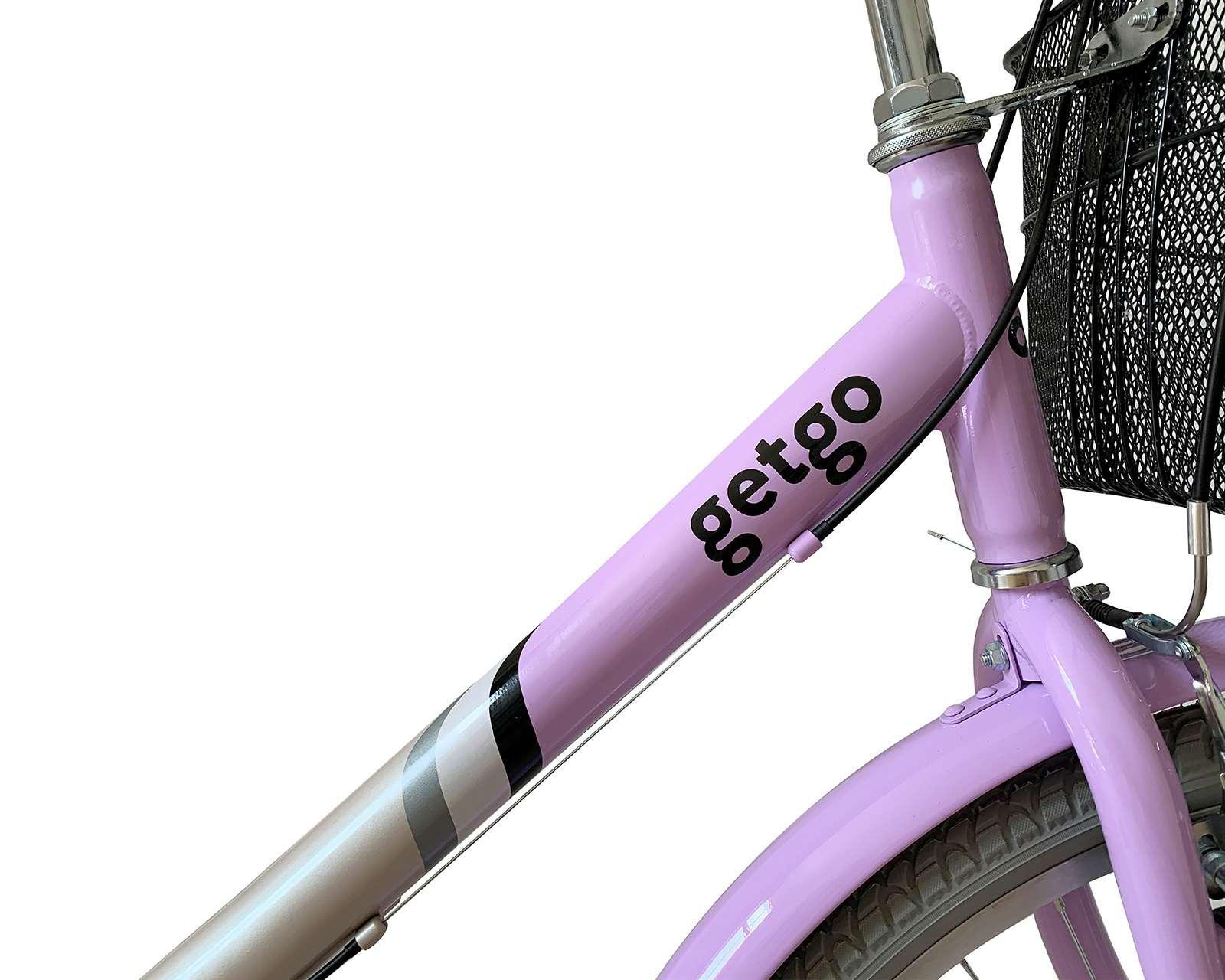 Foto 6 | Bicicleta Urbana Getgo Get Lucky 26" Morada