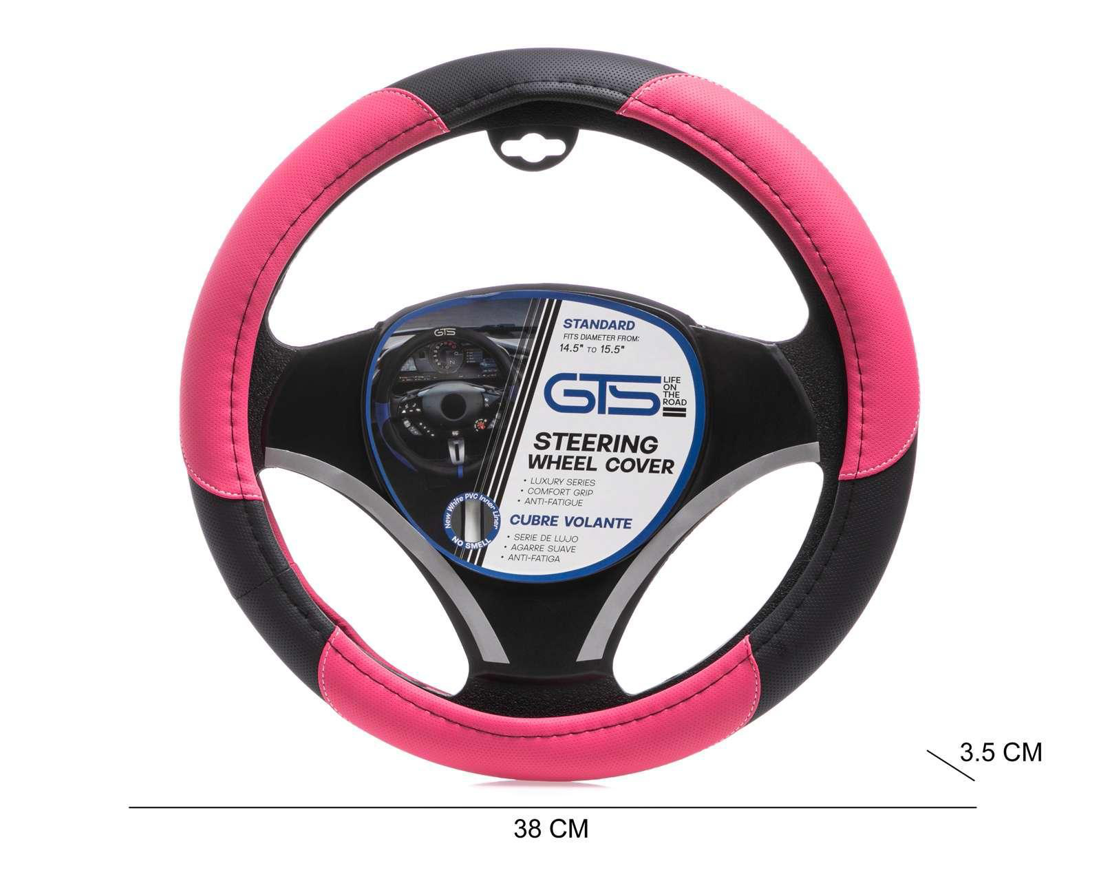 Foto 5 pulgar | Cubrevolante GTS Rosa/Negro