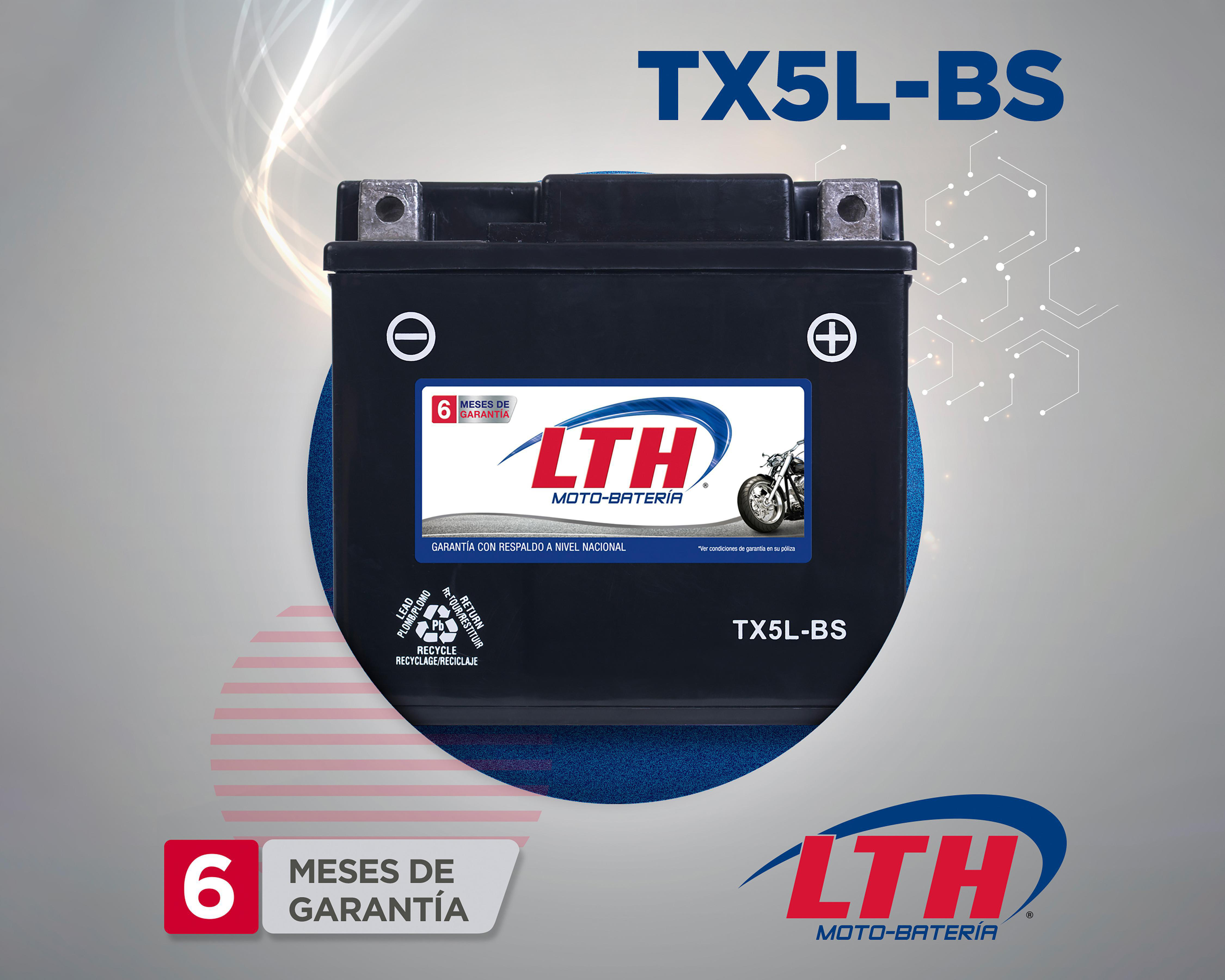 Foto 2 | Batería para Motocicleta LTH TX5L-BS