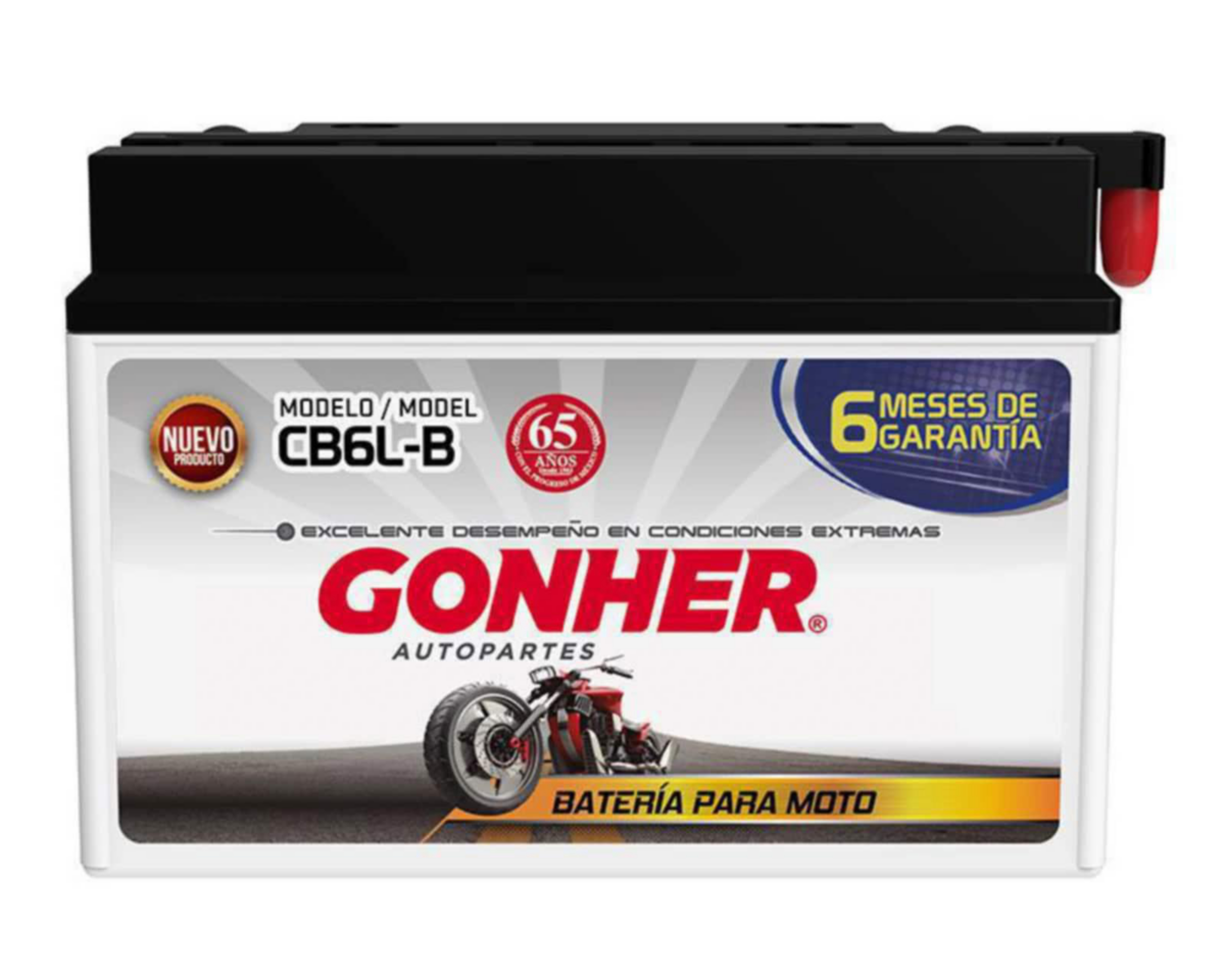 Foto 2 pulgar | Acumulador Gonher para Motocicleta CB6L-B