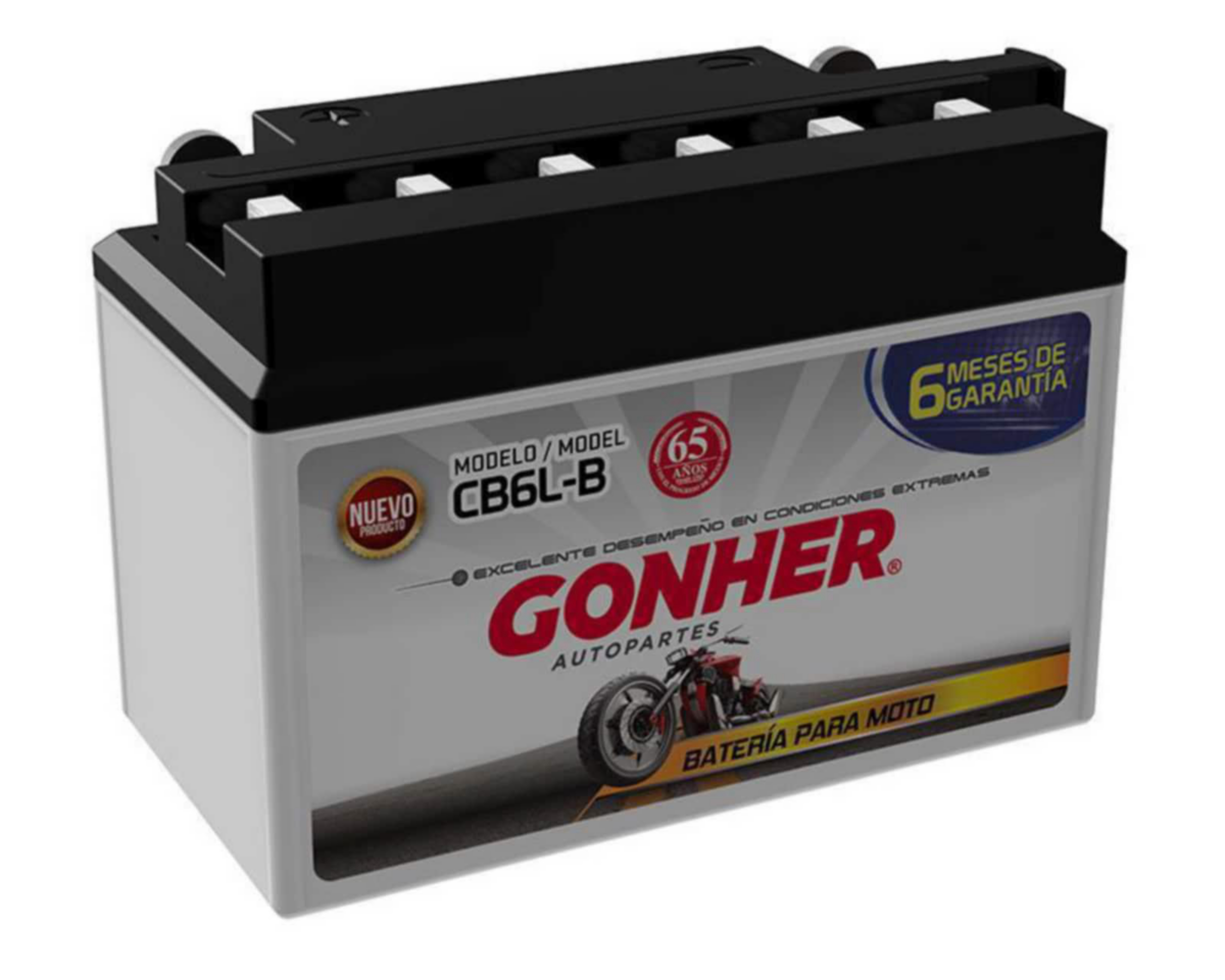 Foto 2 | Acumulador Gonher para Motocicleta CB6L-B