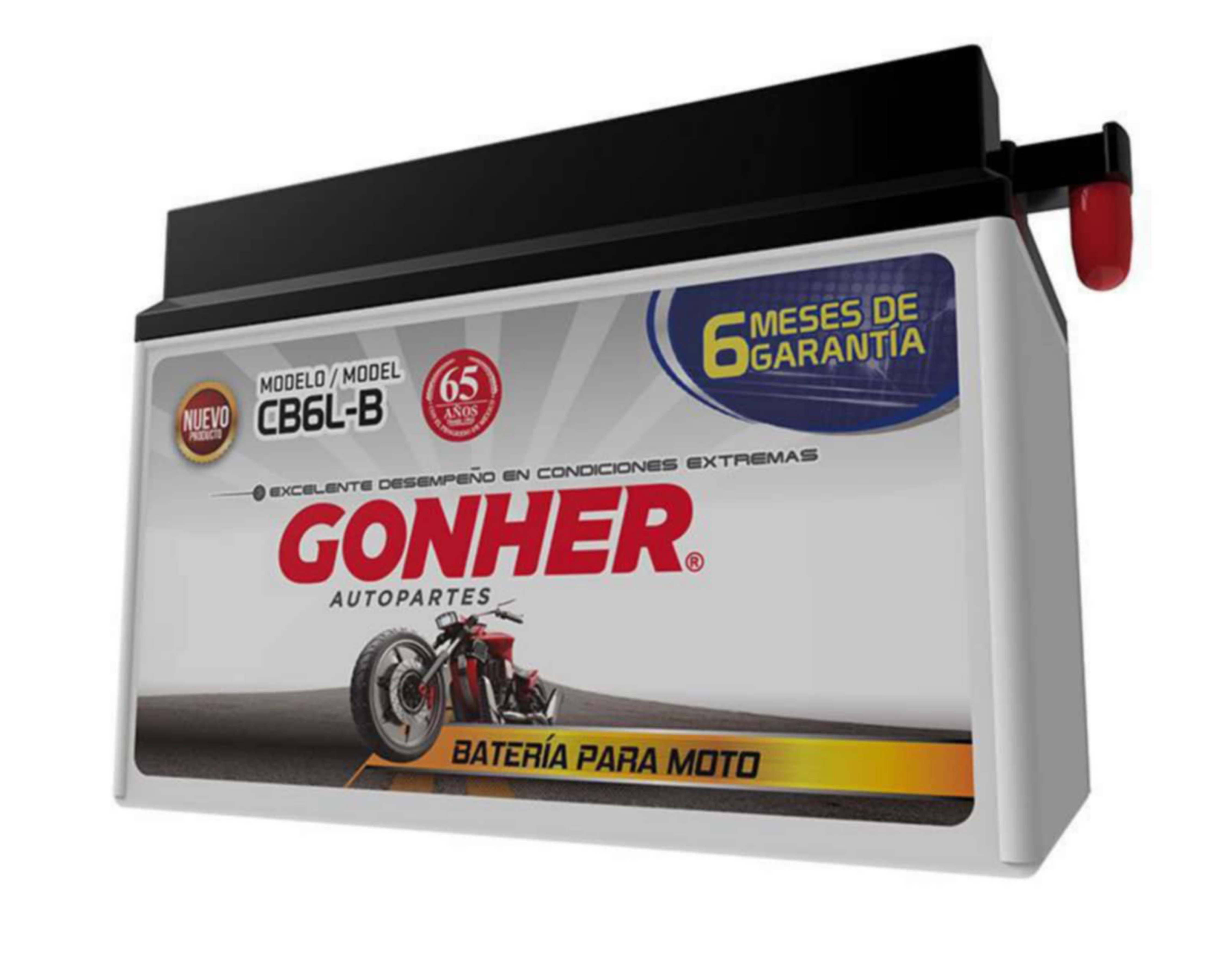 Foto 4 pulgar | Acumulador Gonher para Motocicleta CB6L-B