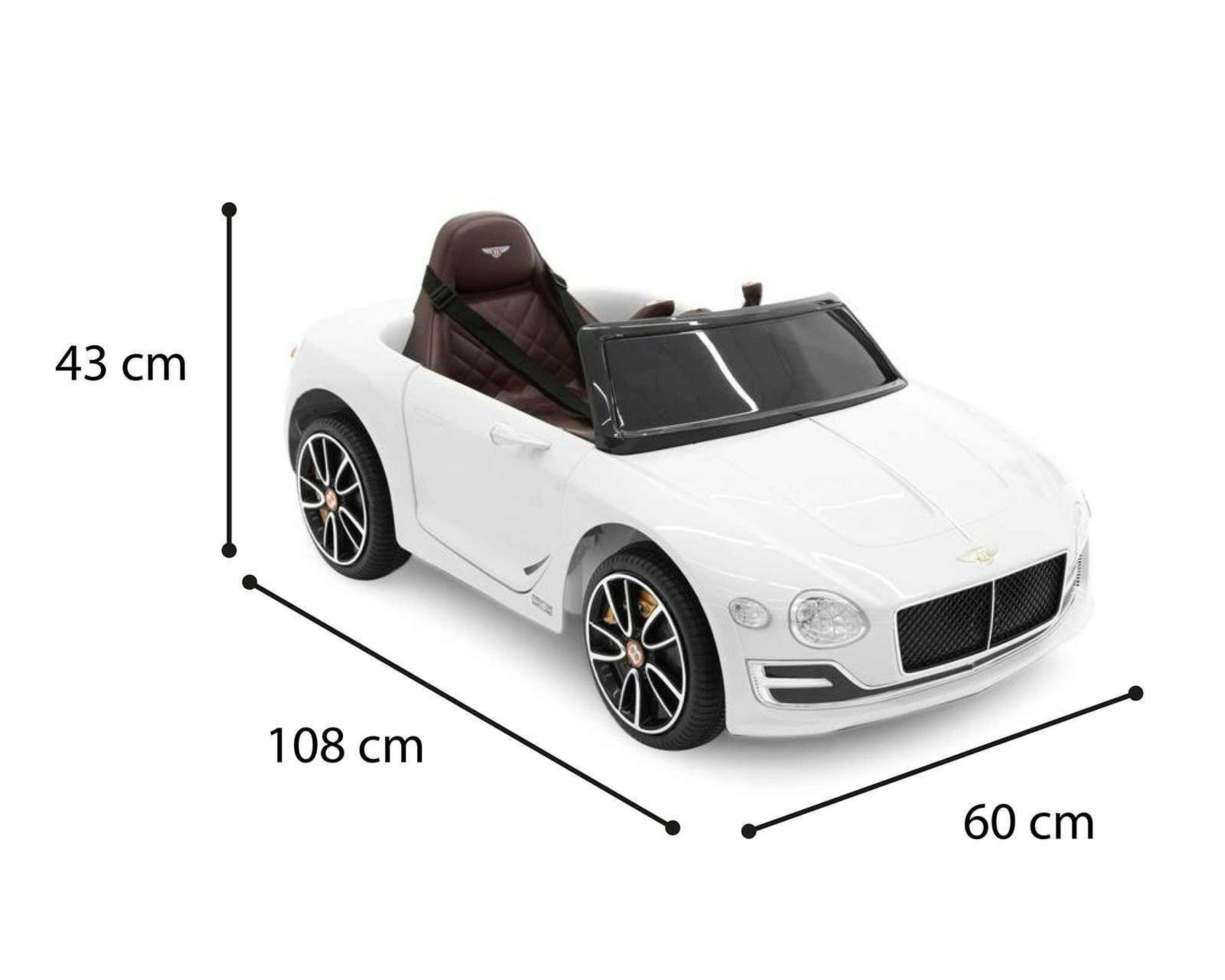 Foto 8 pulgar | Montable Eléctrico Bentley Blanco