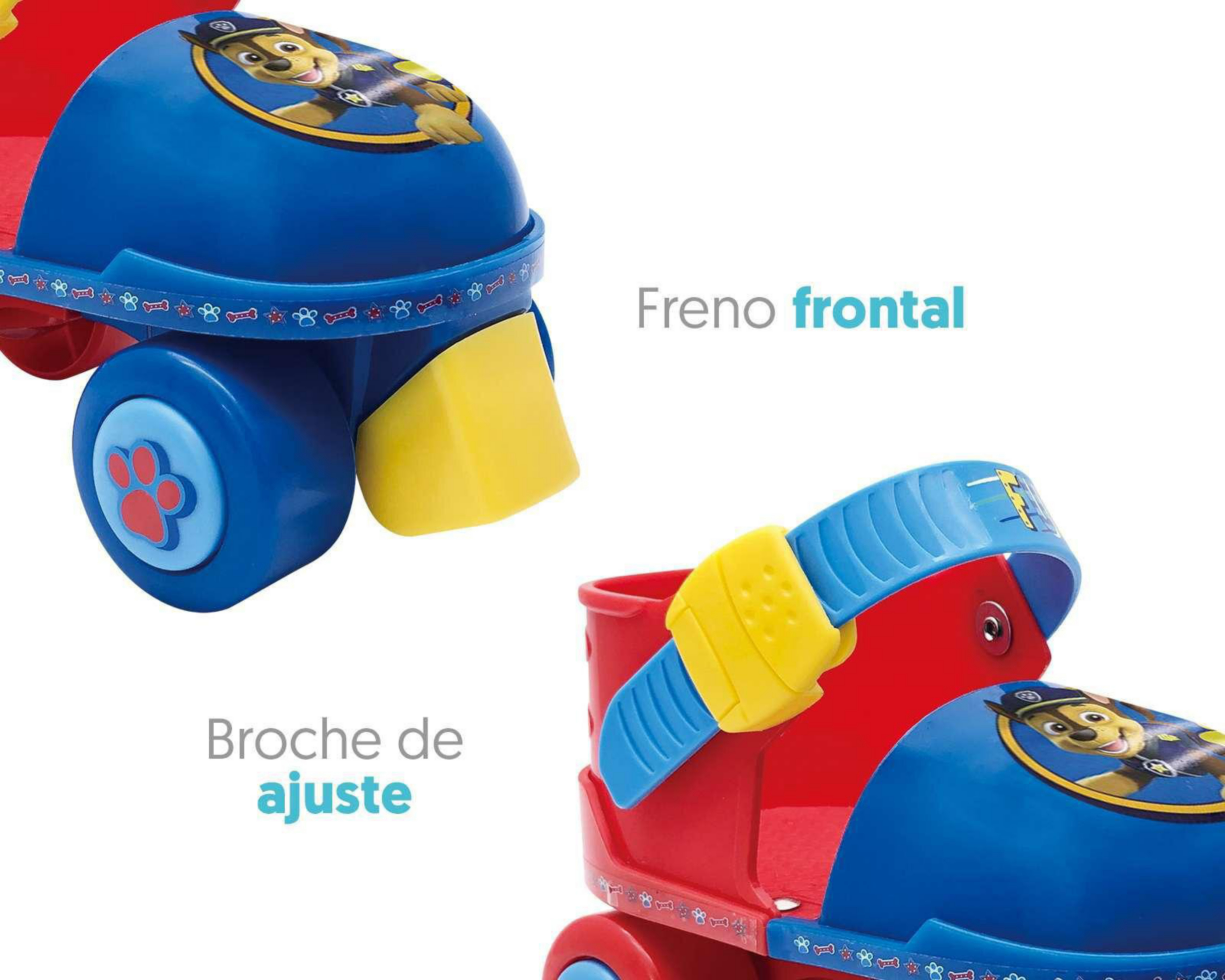 Foto 6 pulgar | Patines Entrenadores Flying Wheels Paw Patrol color Rojo/Azul Talla 15 - 18