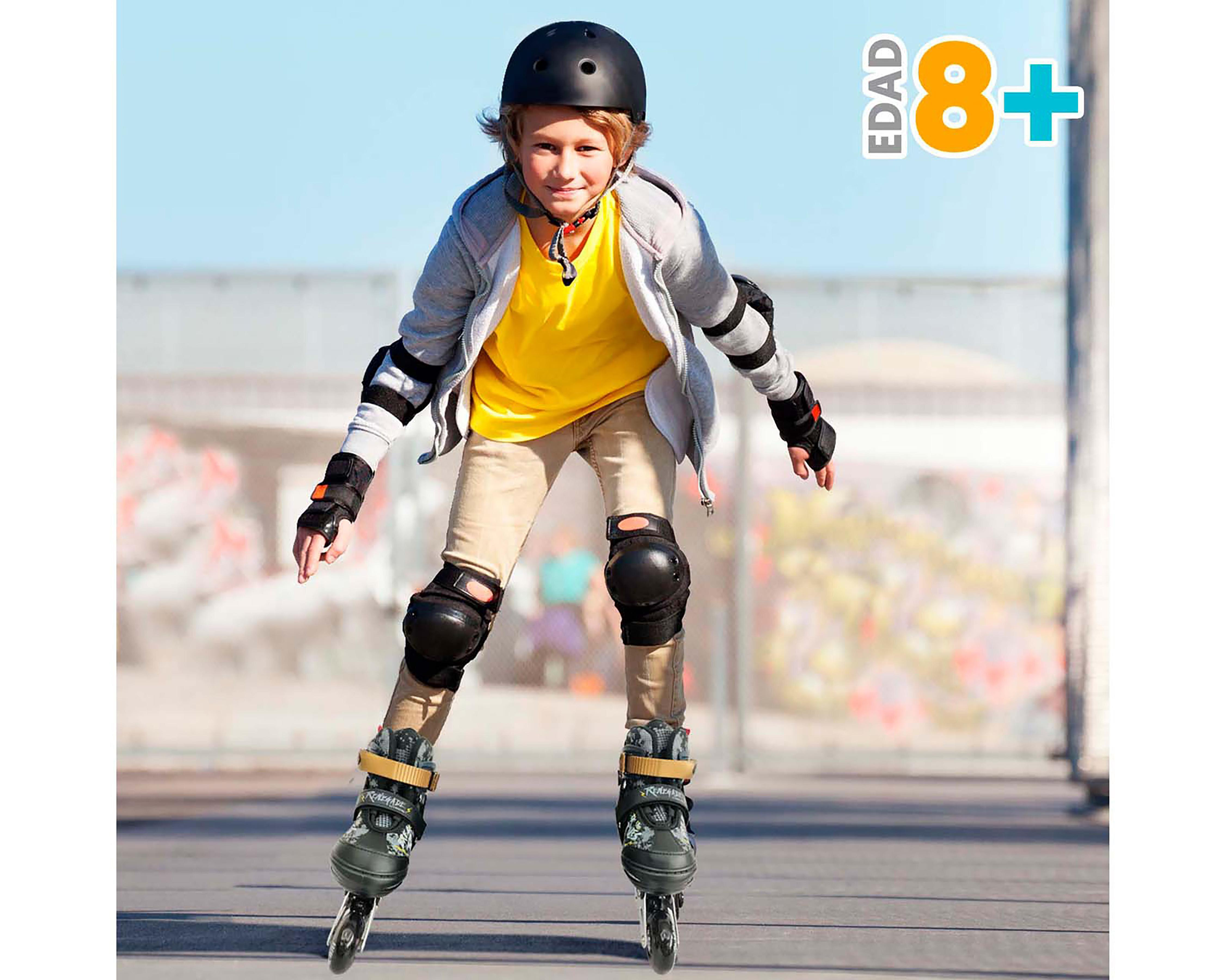 Foto 7 pulgar | Patines Flying Wheel Rush Comb Negros Ajustables