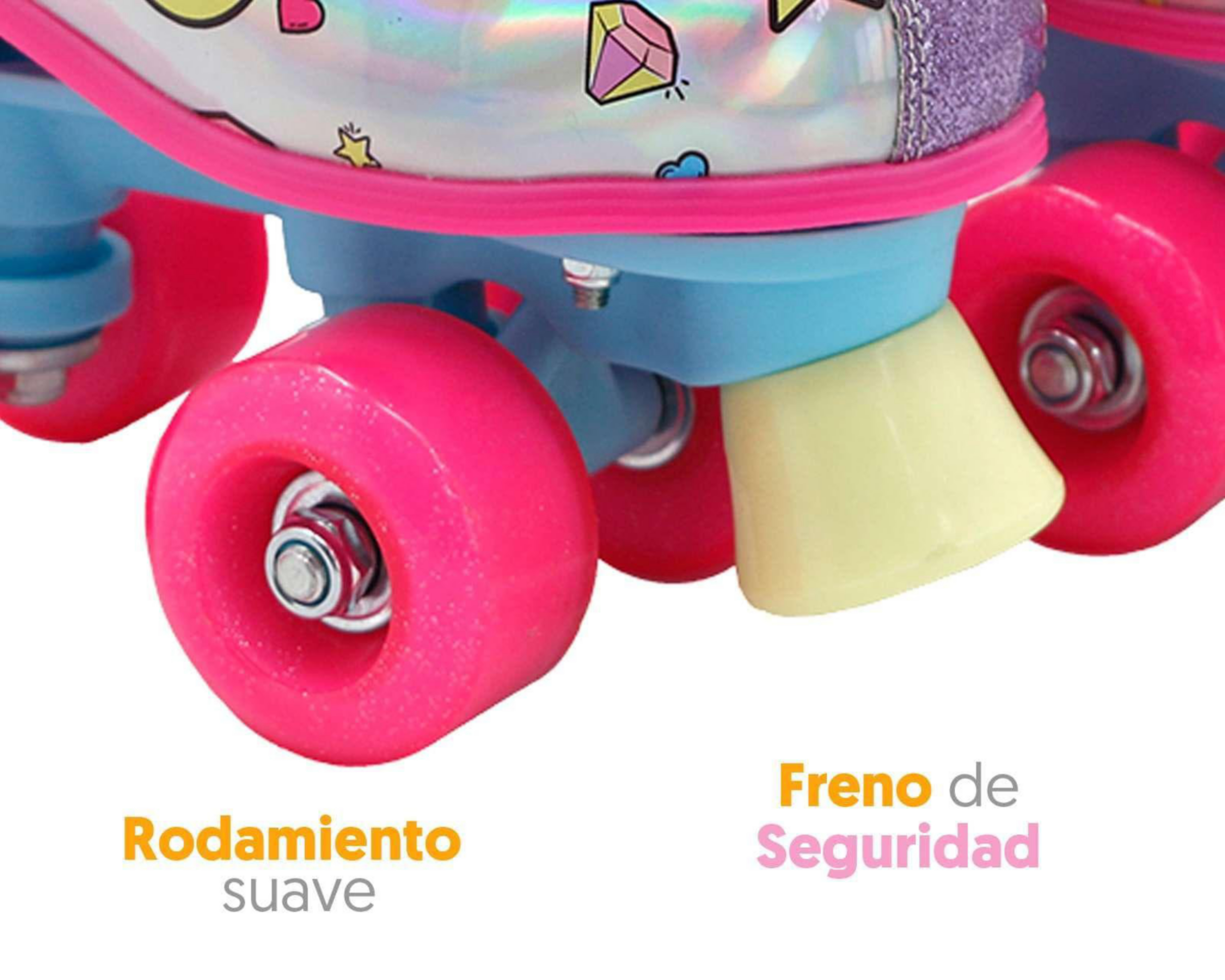 Foto 6 pulgar | Patines Flying Wheel Rush Girl B-SFWL Rosas Ajustables