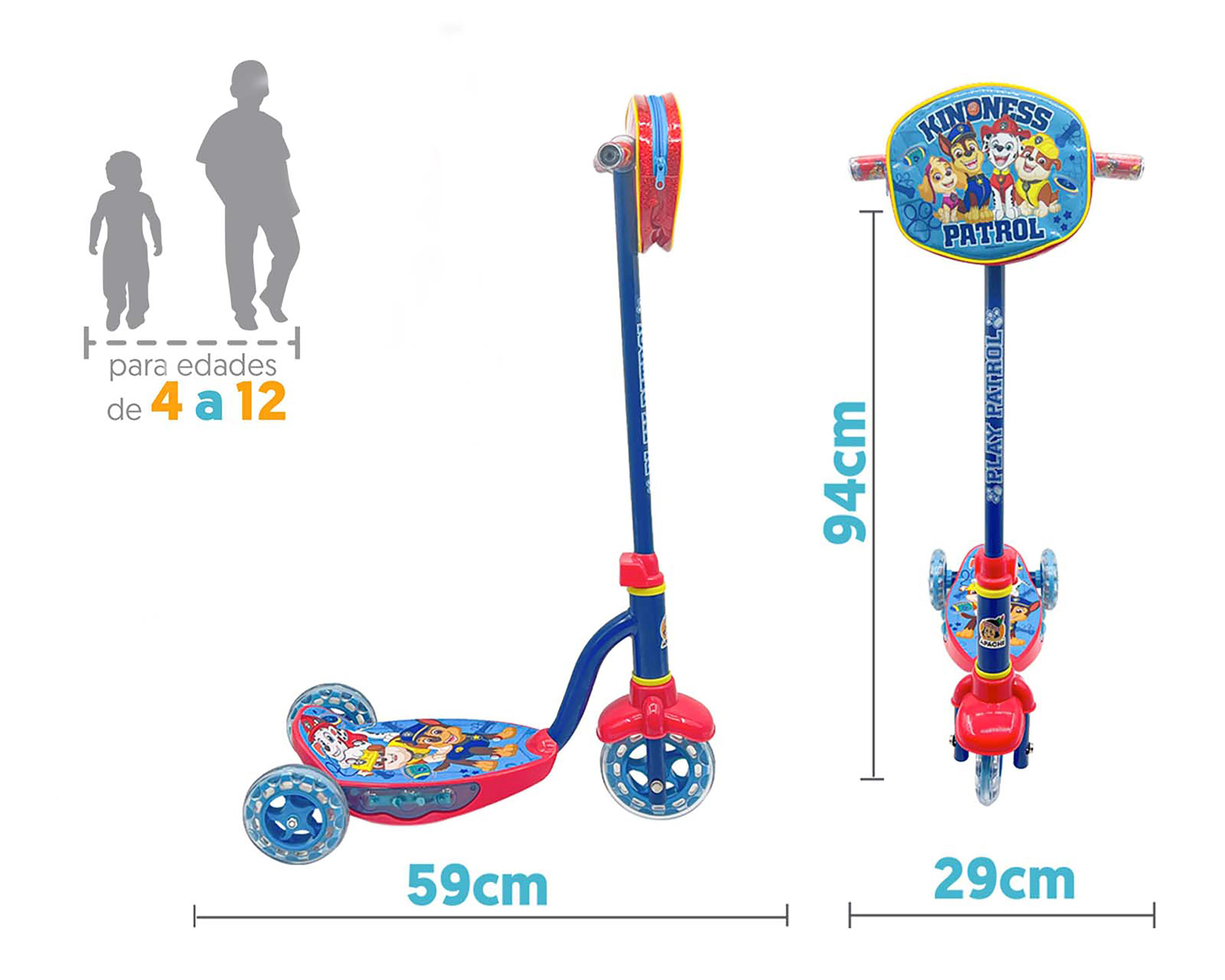 Foto 3 pulgar | Scooter Apache Paw Patrol Ajustable