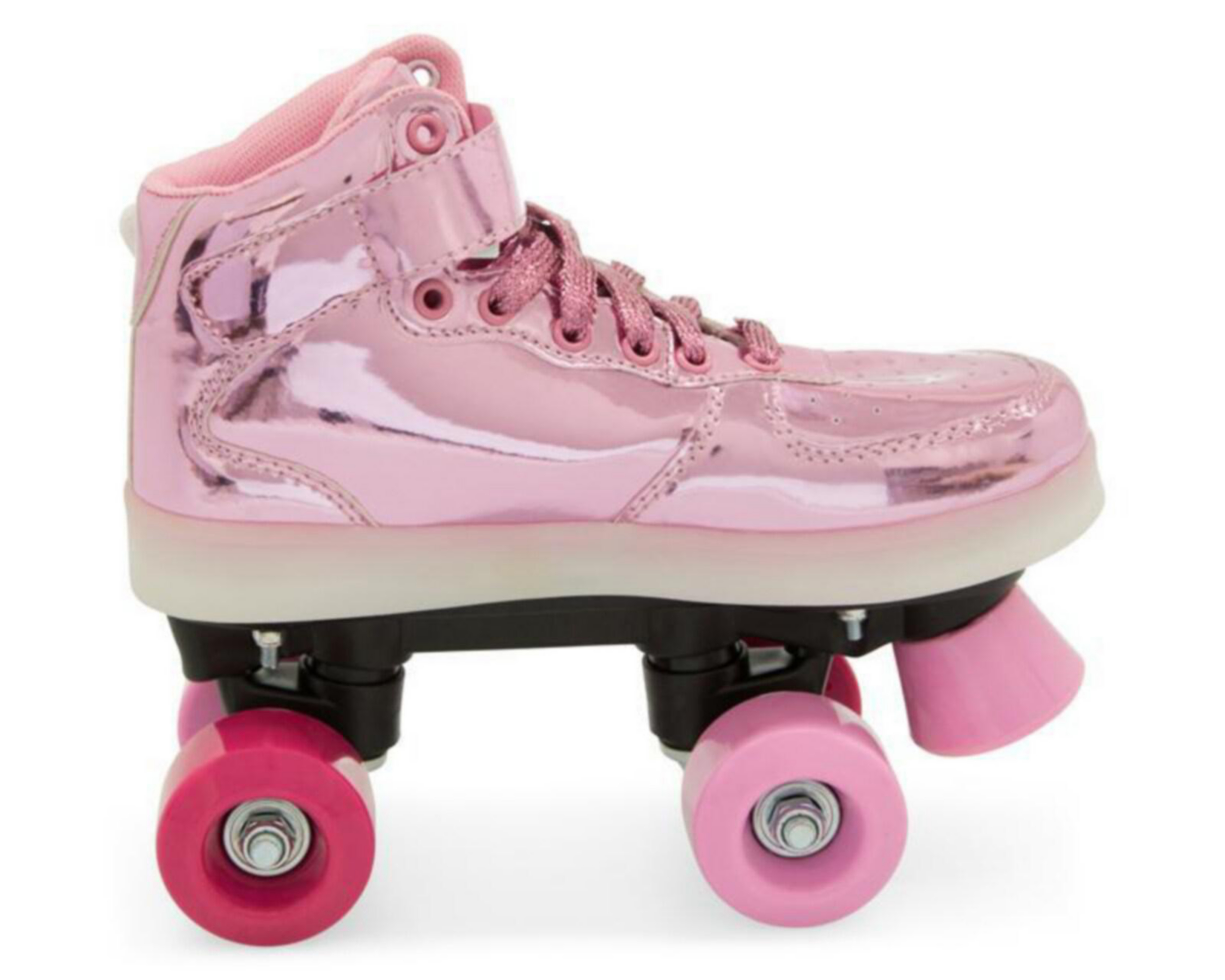 Foto 4 pulgar | Patines Jorwa Luces AT0144B04 Rosa Talla 24