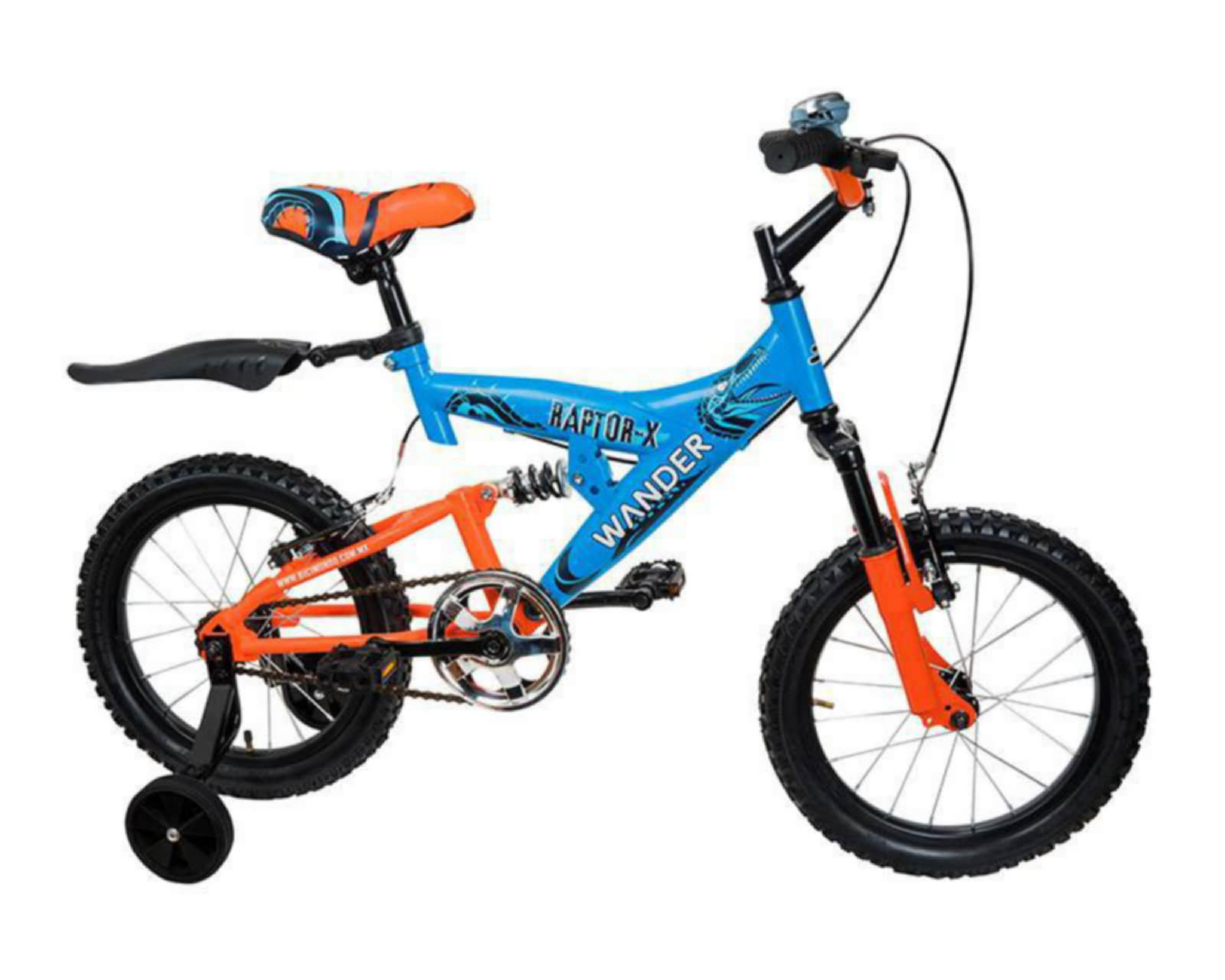 Foto 2 pulgar | Bicicleta Infantil Wander Raptor X 16" Azul