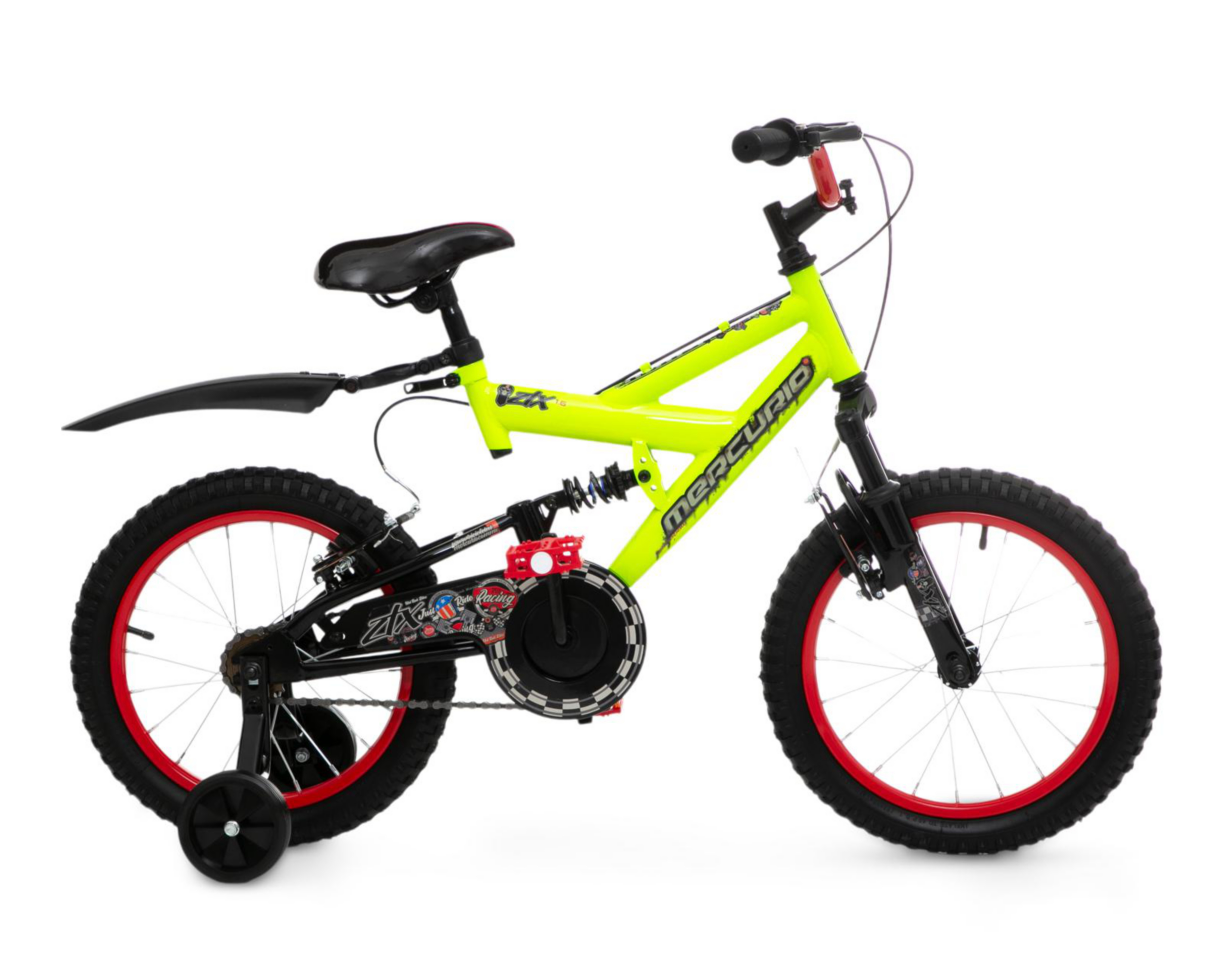 Foto 3 pulgar | Bicicleta Infantil Mercurio ZTX DS 16 Verde