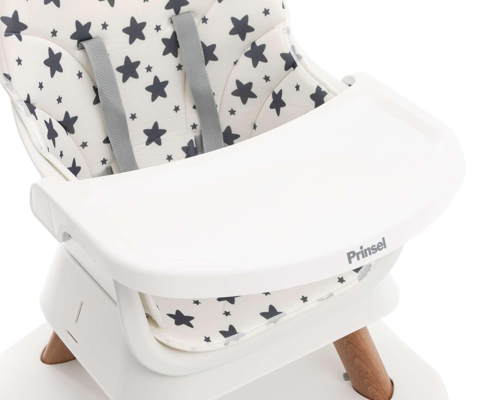 Foto 6 pulgar | Silla Alta Prinsel Baby Desk Blanca