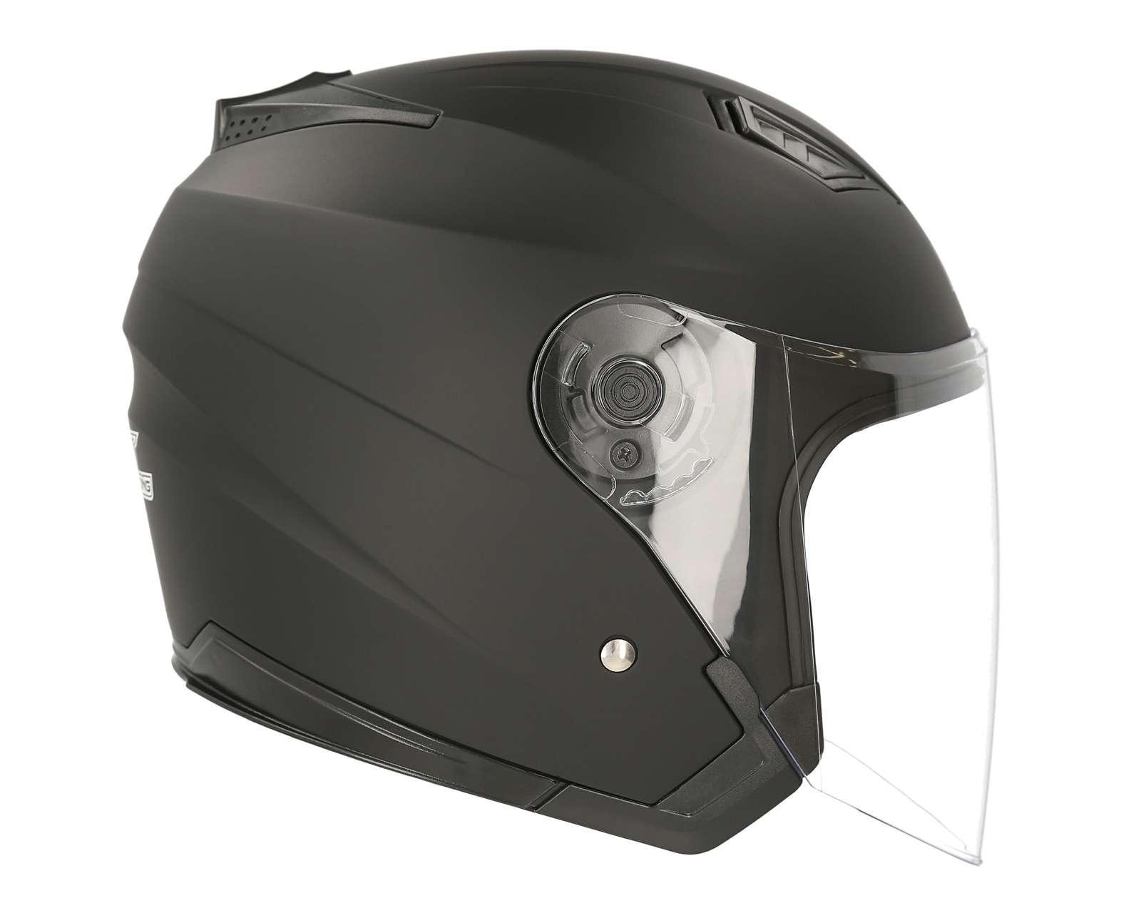 Foto 5 | Casco para Motociclista Iron Racing Mediano Negro