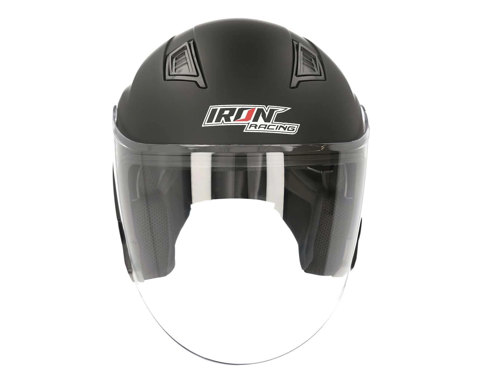 Foto 6 | Casco para Motociclista Iron Racing Mediano Negro