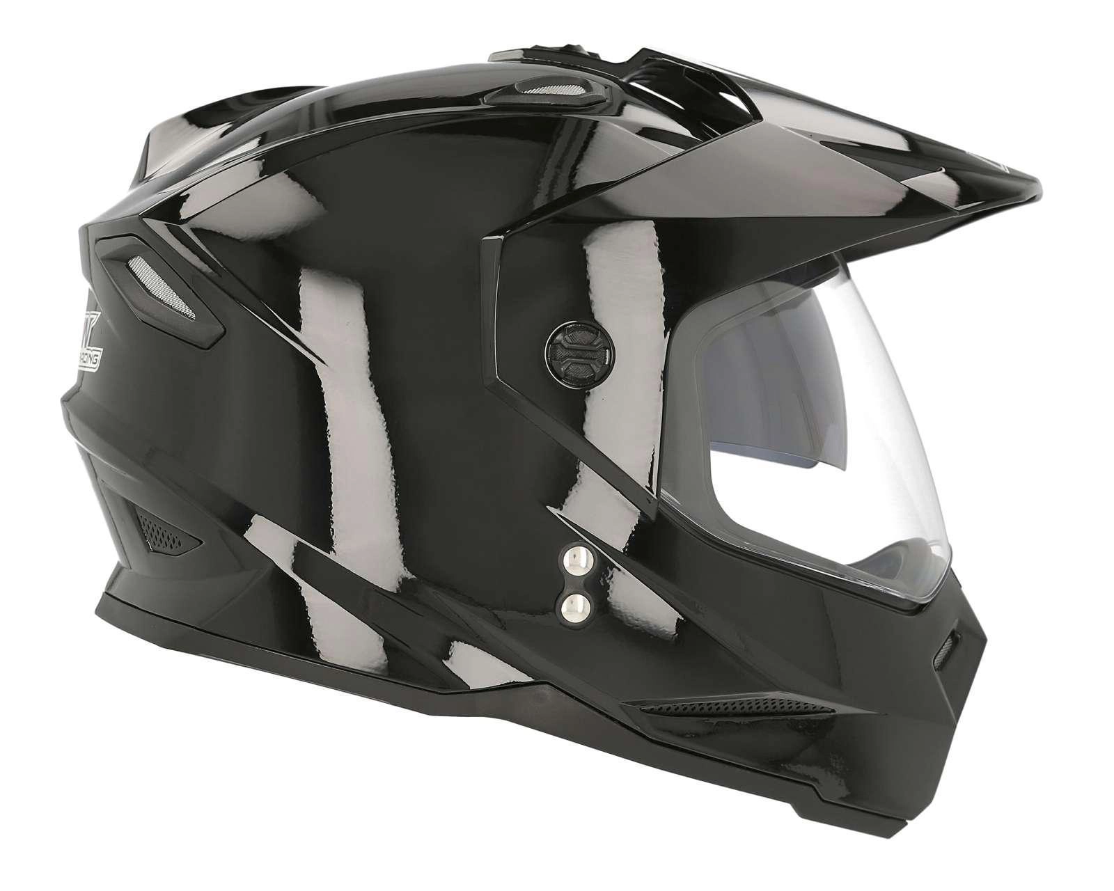 Foto 5 | Casco para Motociclista Iron Racing Mediano Negro