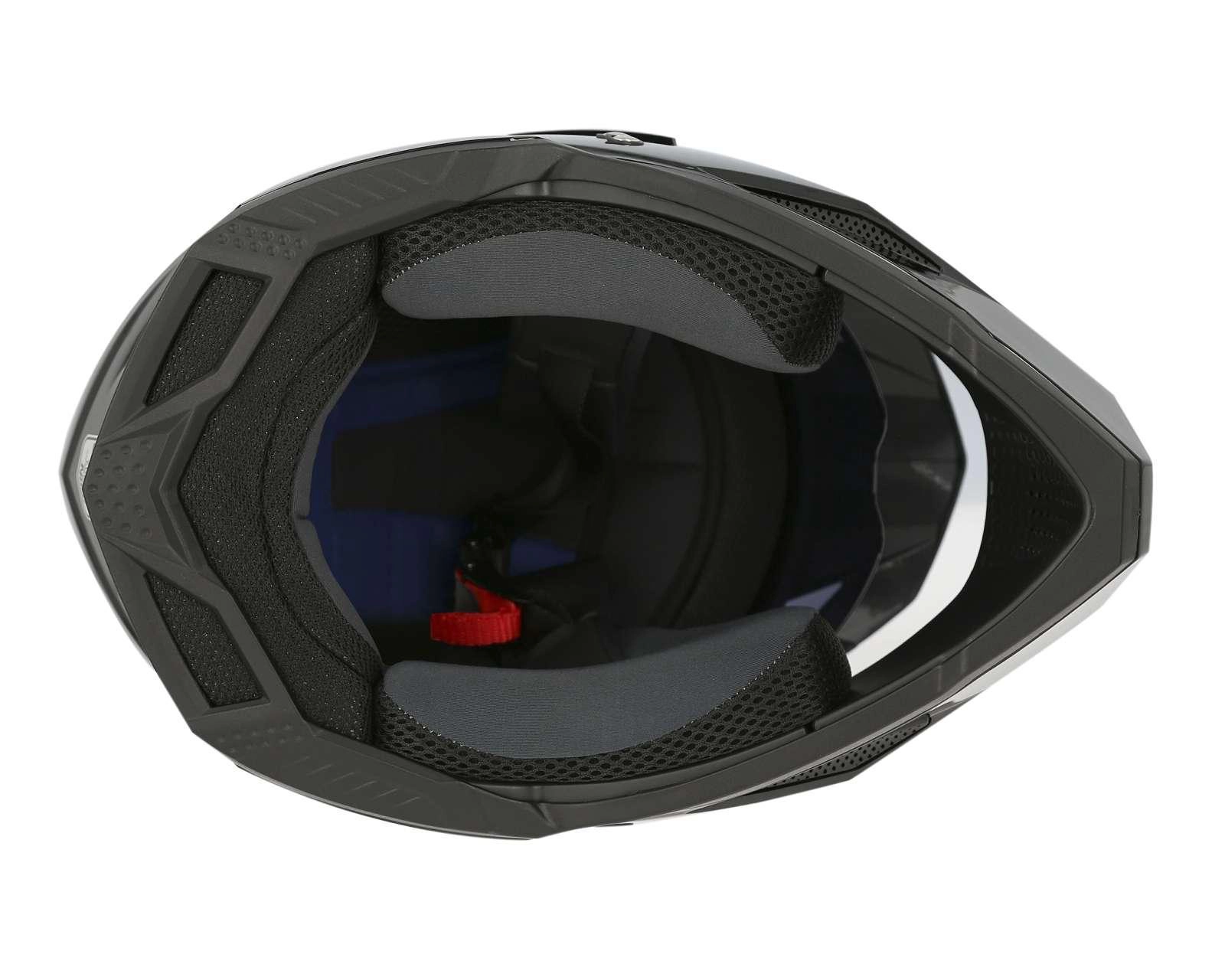 Foto 8 pulgar | Casco para Motociclista Iron Racing Grande Negro