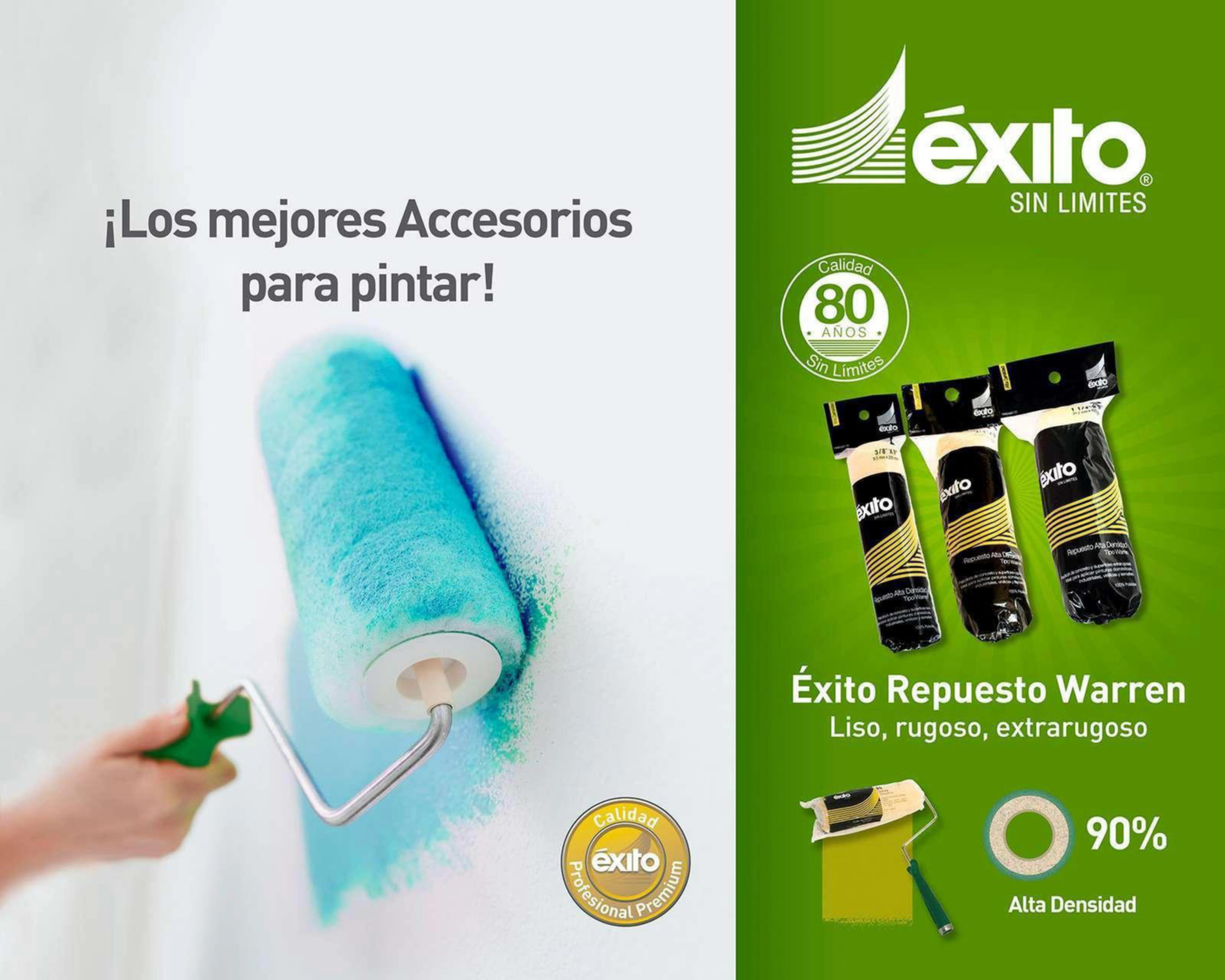 Foto 3 pulgar | Repuesto para Rodillo Éxito de Poliéster