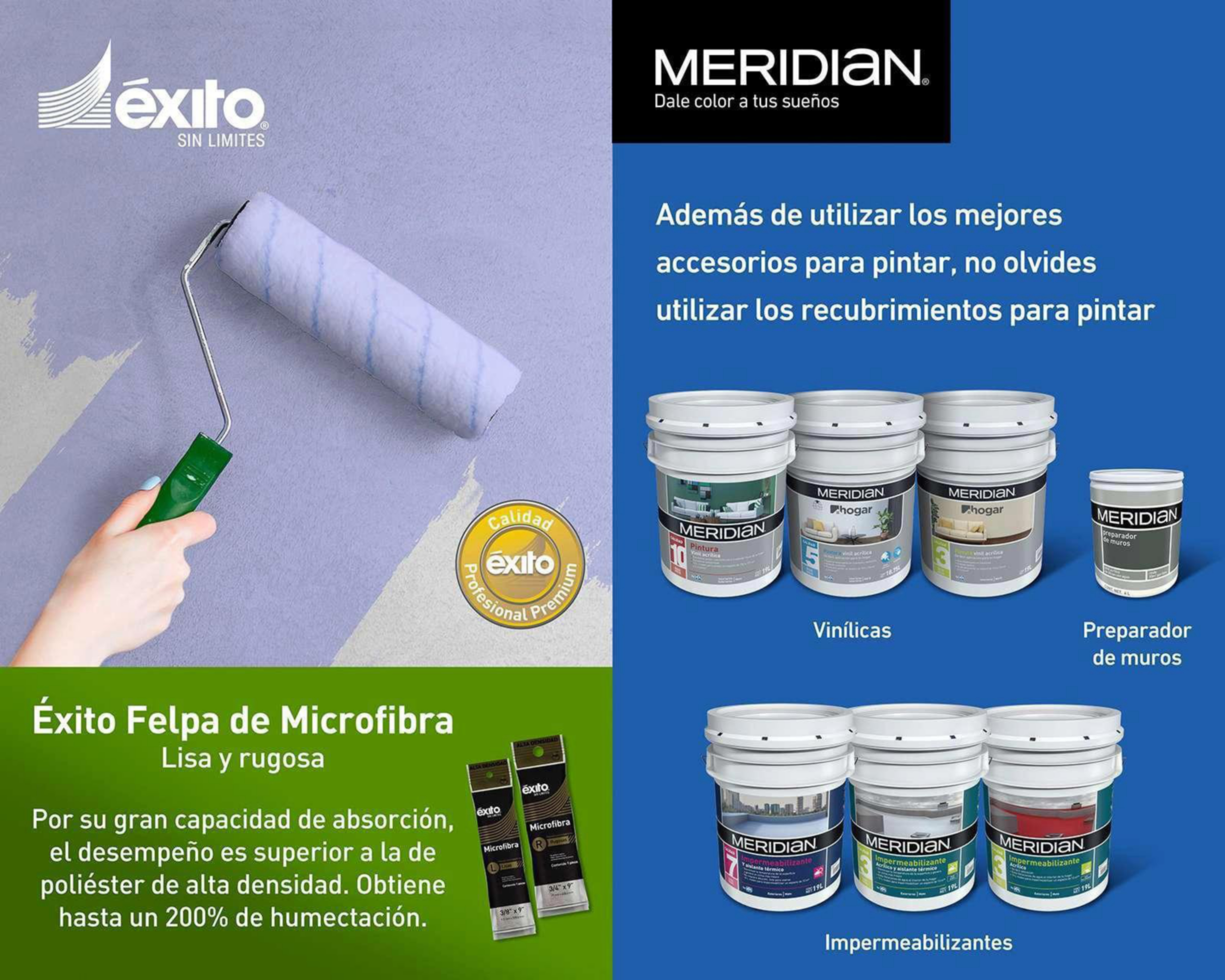 Foto 4 pulgar | Repuesto para Rodillo Éxito de Microfibra