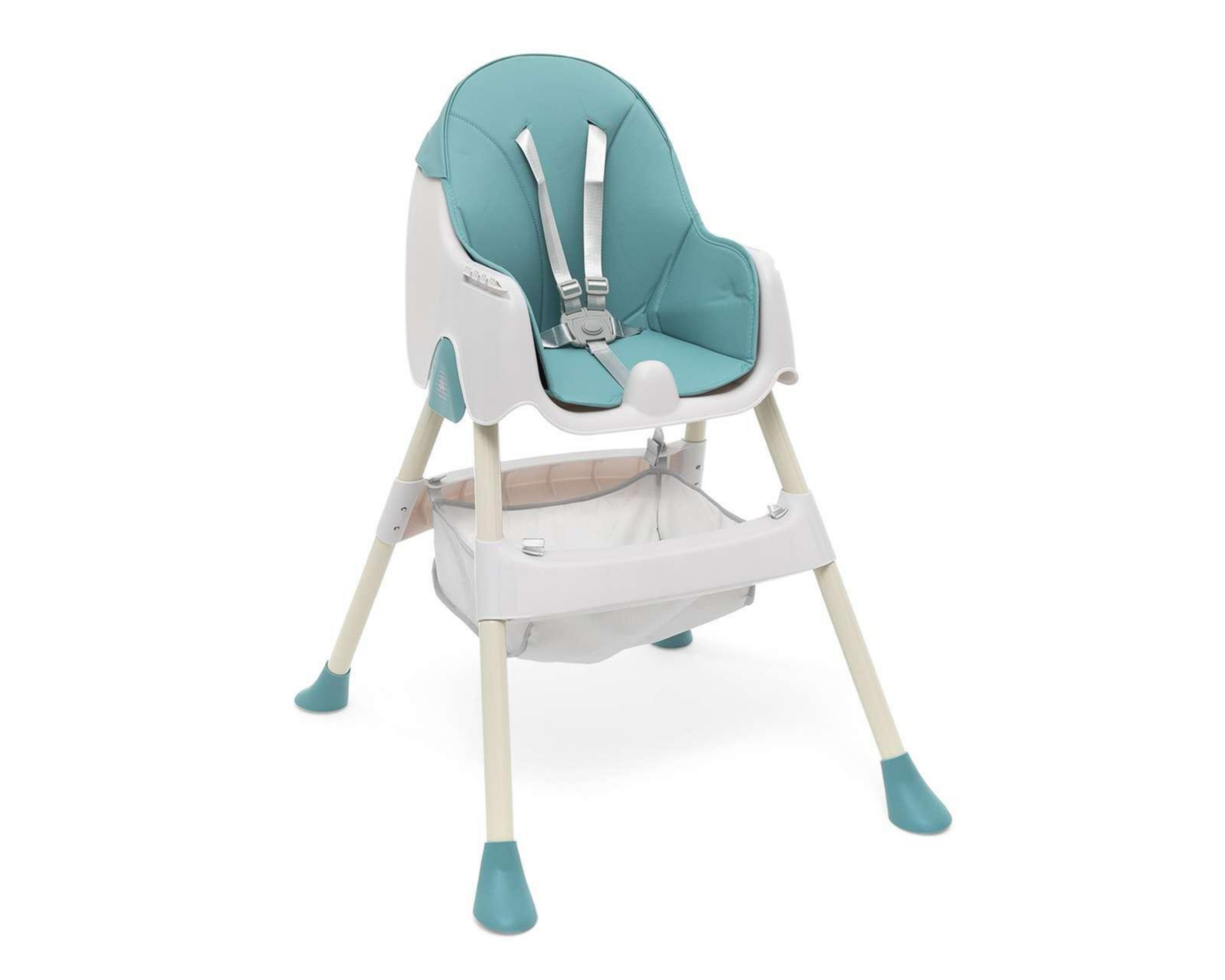 Foto 4 pulgar | Silla Alta Baby Colors 2 en 1 Azul y Blanca