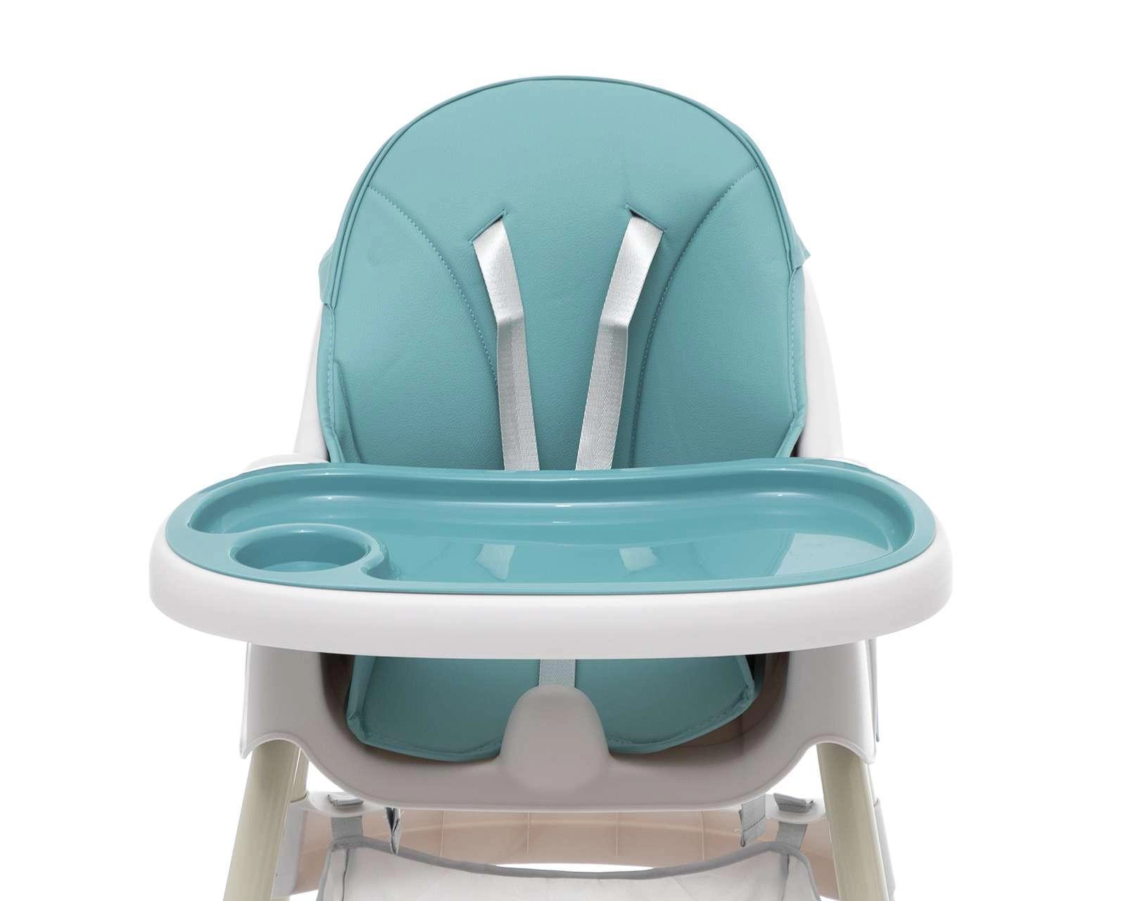 Foto 5 pulgar | Silla Alta Baby Colors 2 en 1 Azul y Blanca
