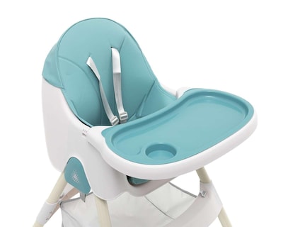 Foto 5 | Silla Alta Baby Colors 2 en 1 Azul y Blanca