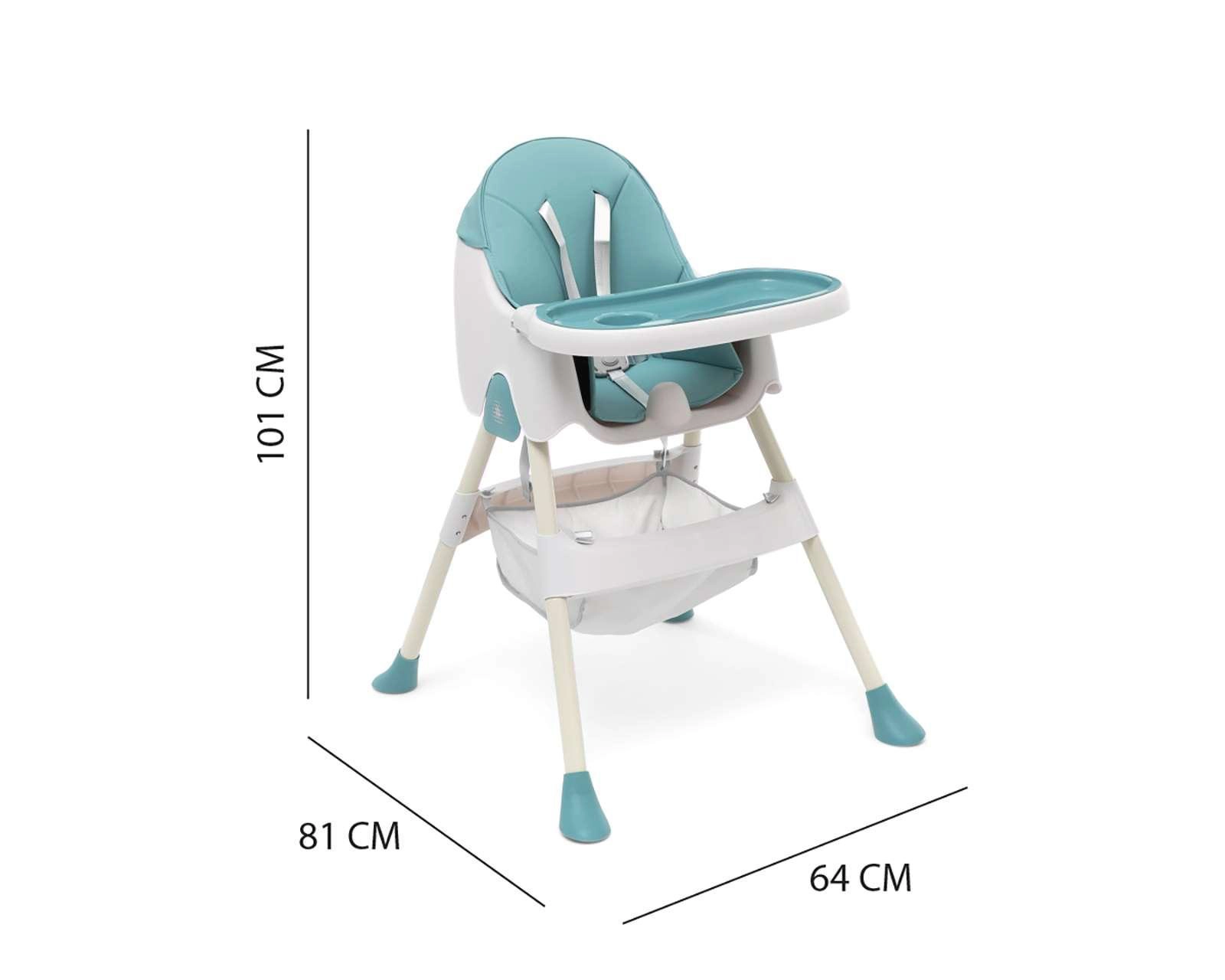 Foto 7 pulgar | Silla Alta Baby Colors 2 en 1 Azul y Blanca