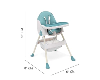 Foto 6 | Silla Alta Baby Colors 2 en 1 Azul y Blanca