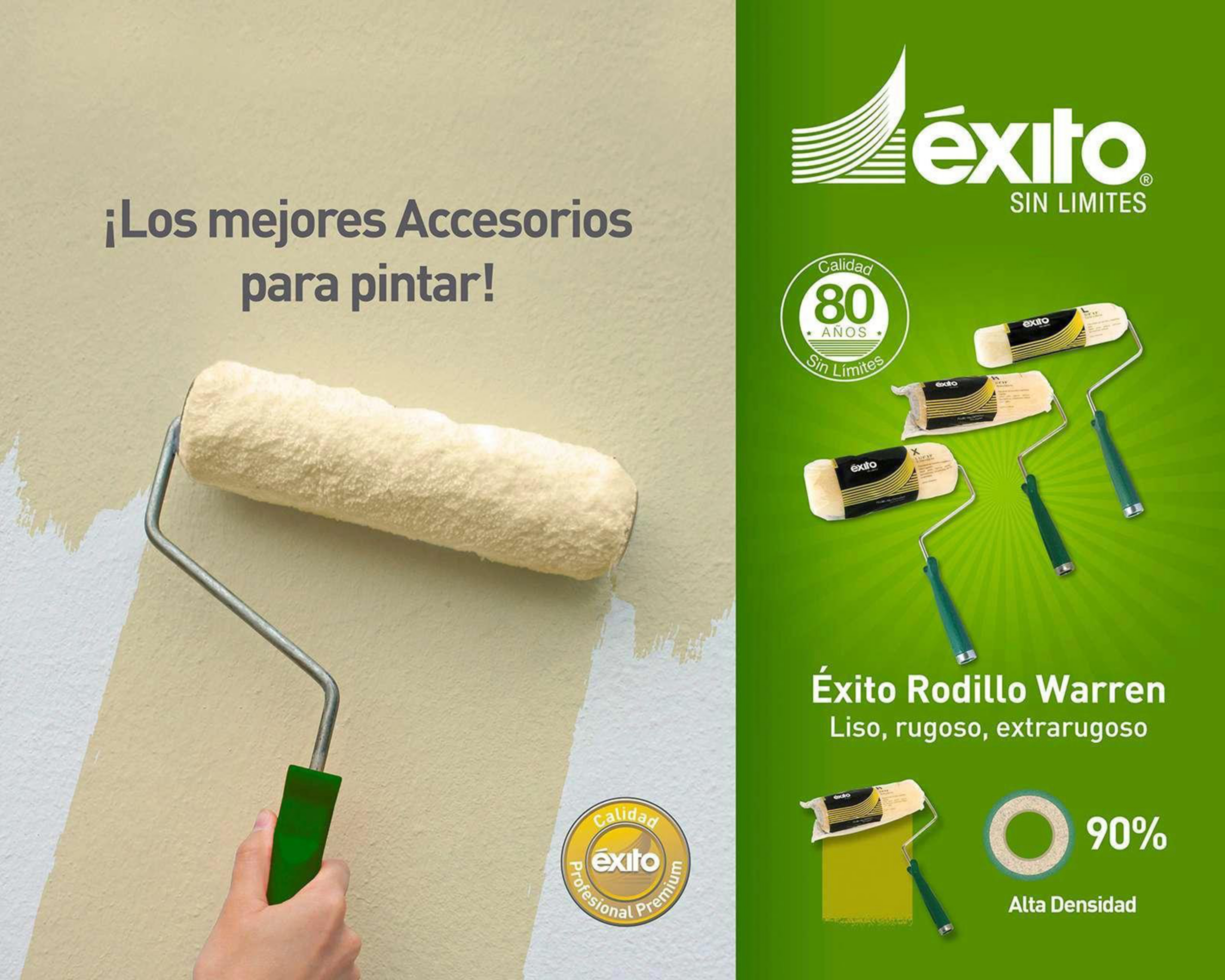Foto 3 pulgar | Rodillo Éxito de Poliéster 3/8" x 9"