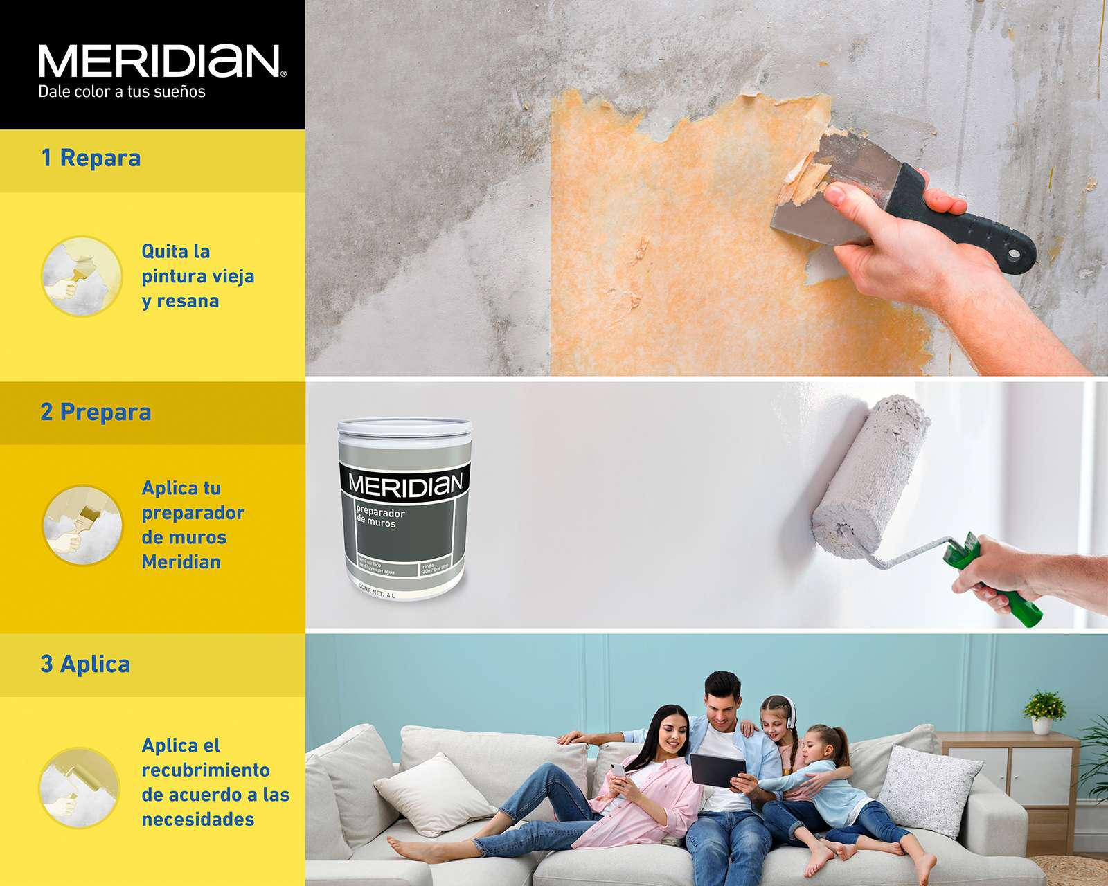 Foto 5 pulgar | Pintura Acrílica Meridian Azul 3.75 l