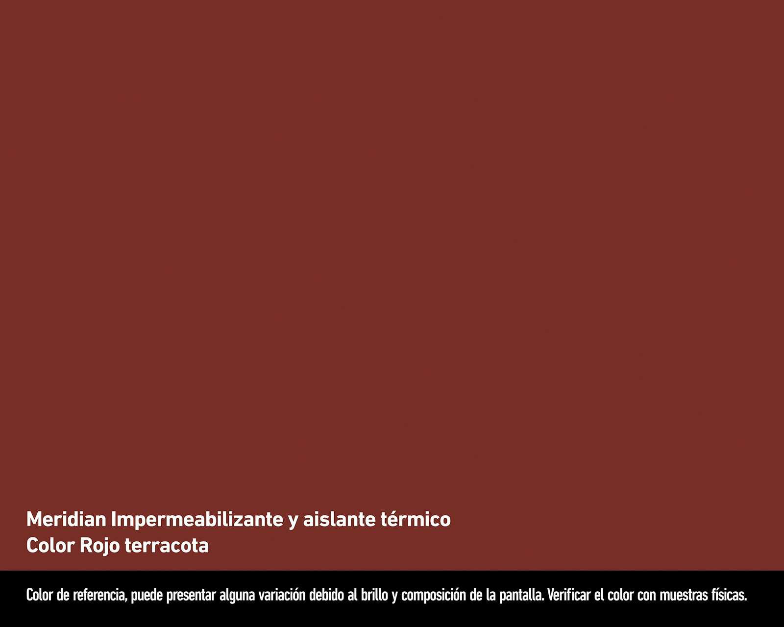 Foto 3 pulgar | Impermeabilizante y Aislante Térmico Meridian Terracota 4 L