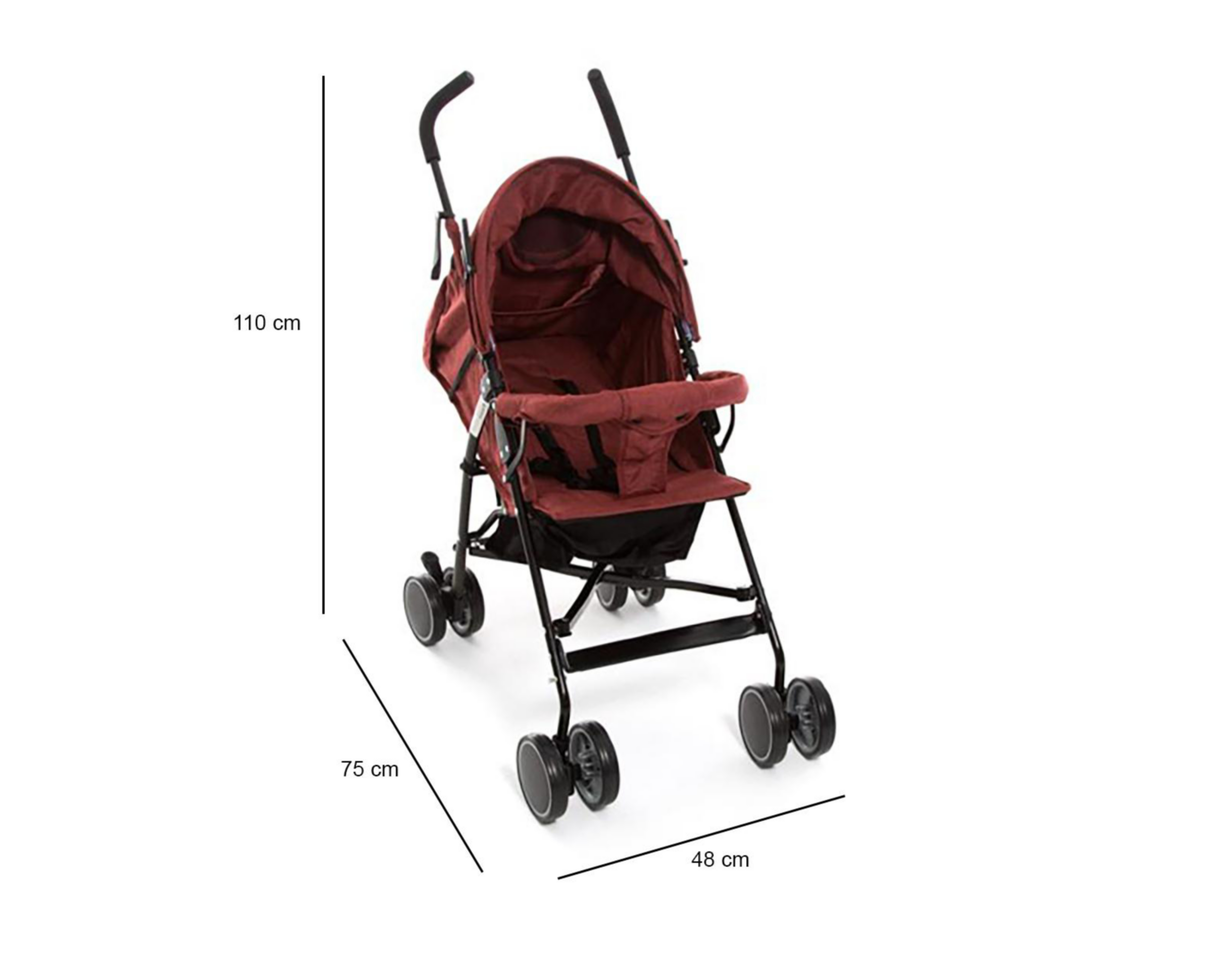 Foto 6 pulgar | Carriola Prinsel Little One Roja