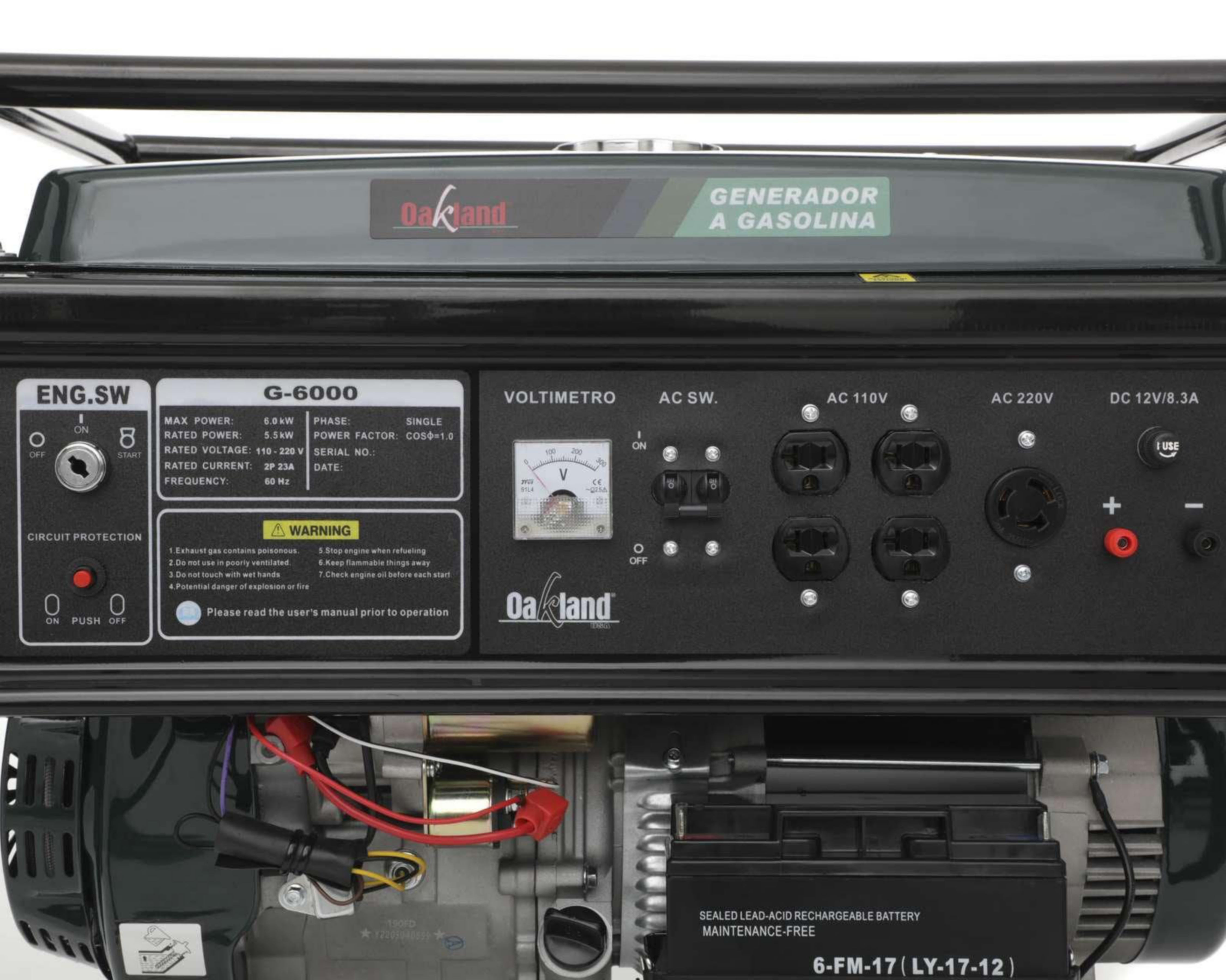 Foto 4 | Generador de Luz Oakland OAKG 6000 W