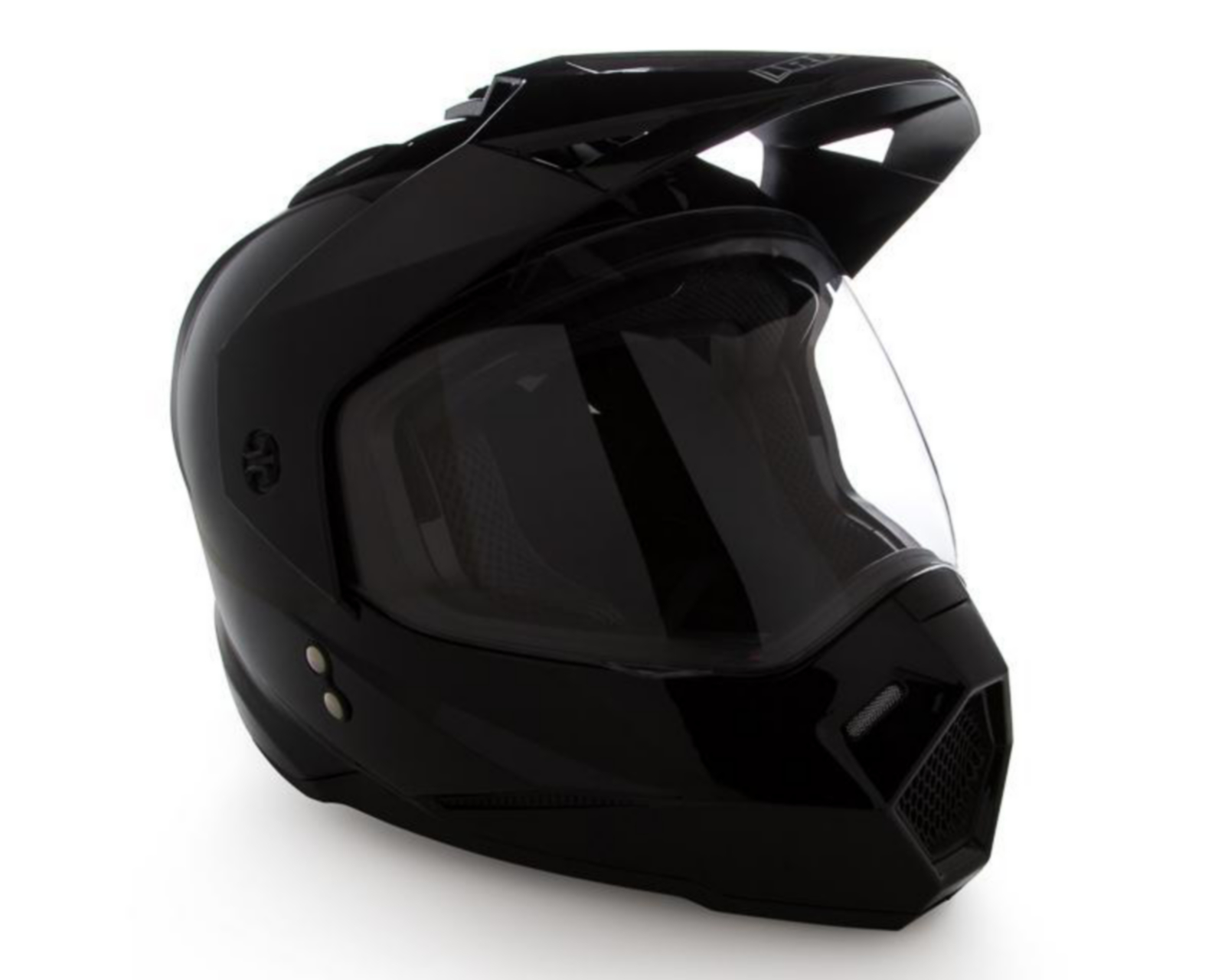 Casco para Motociclista Iron Racing Grande Negro