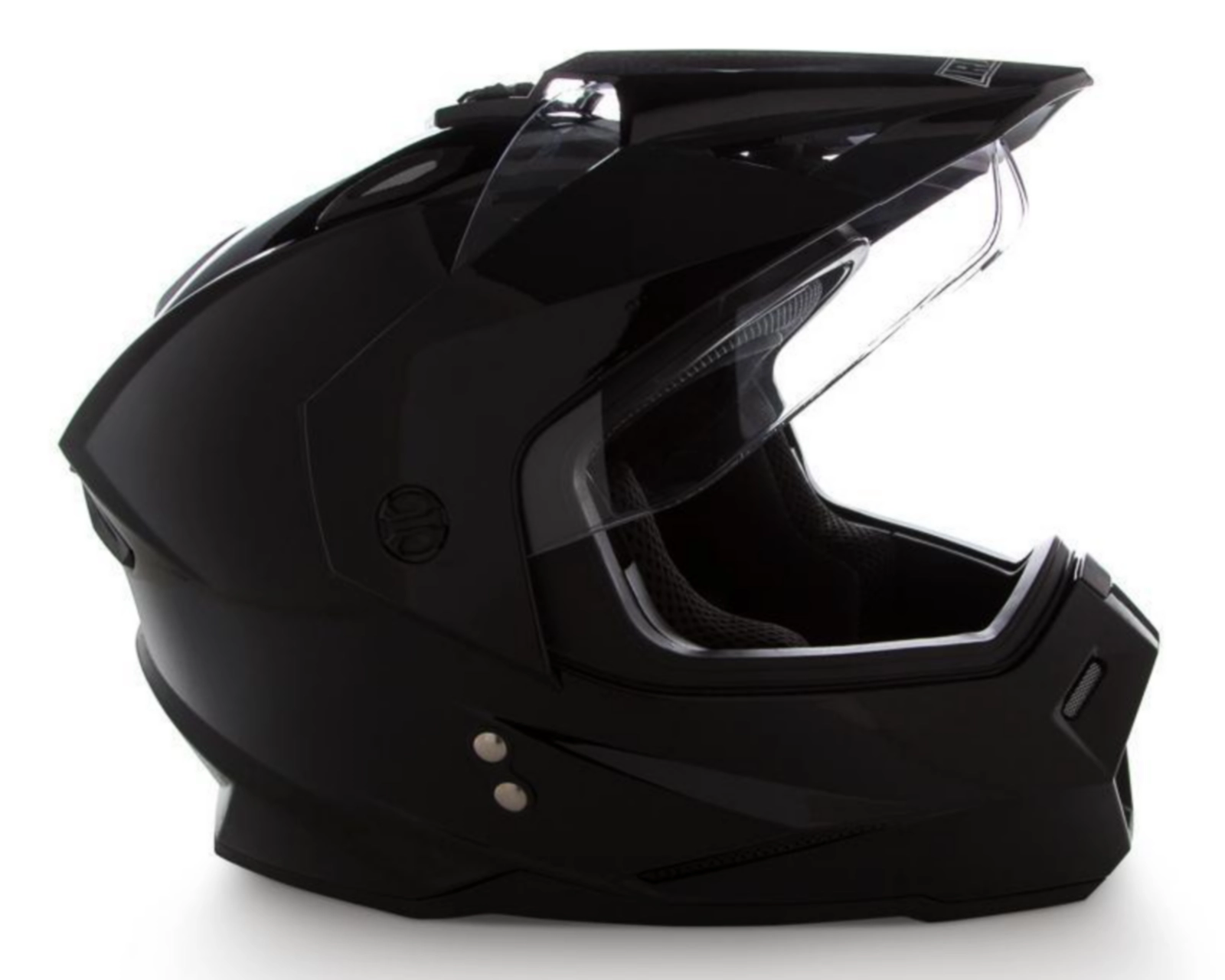 Foto 2 | Casco para Motociclista Iron Racing Grande Negro