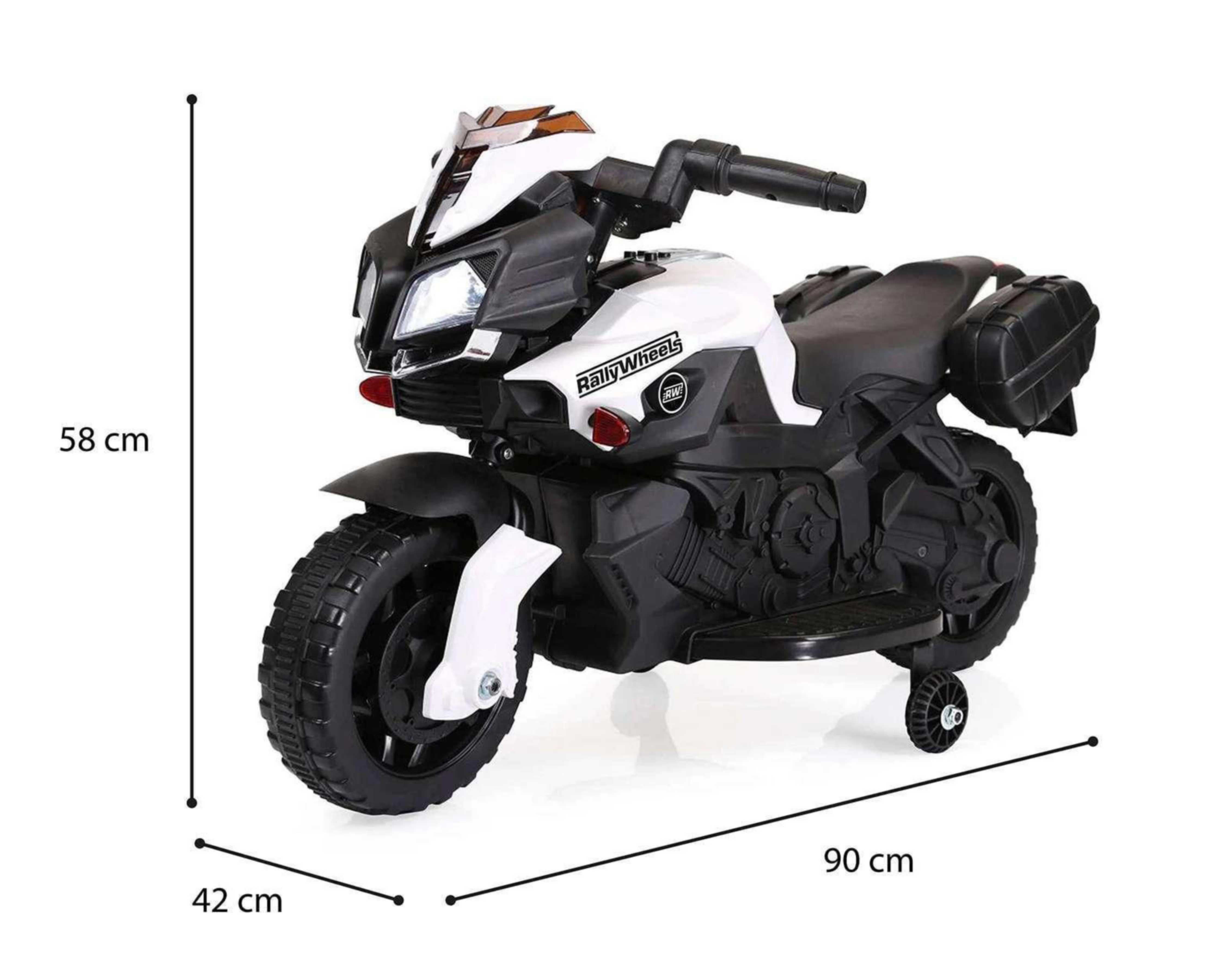 Foto 5 | Moto Eléctrica Rally Wheels Blanca