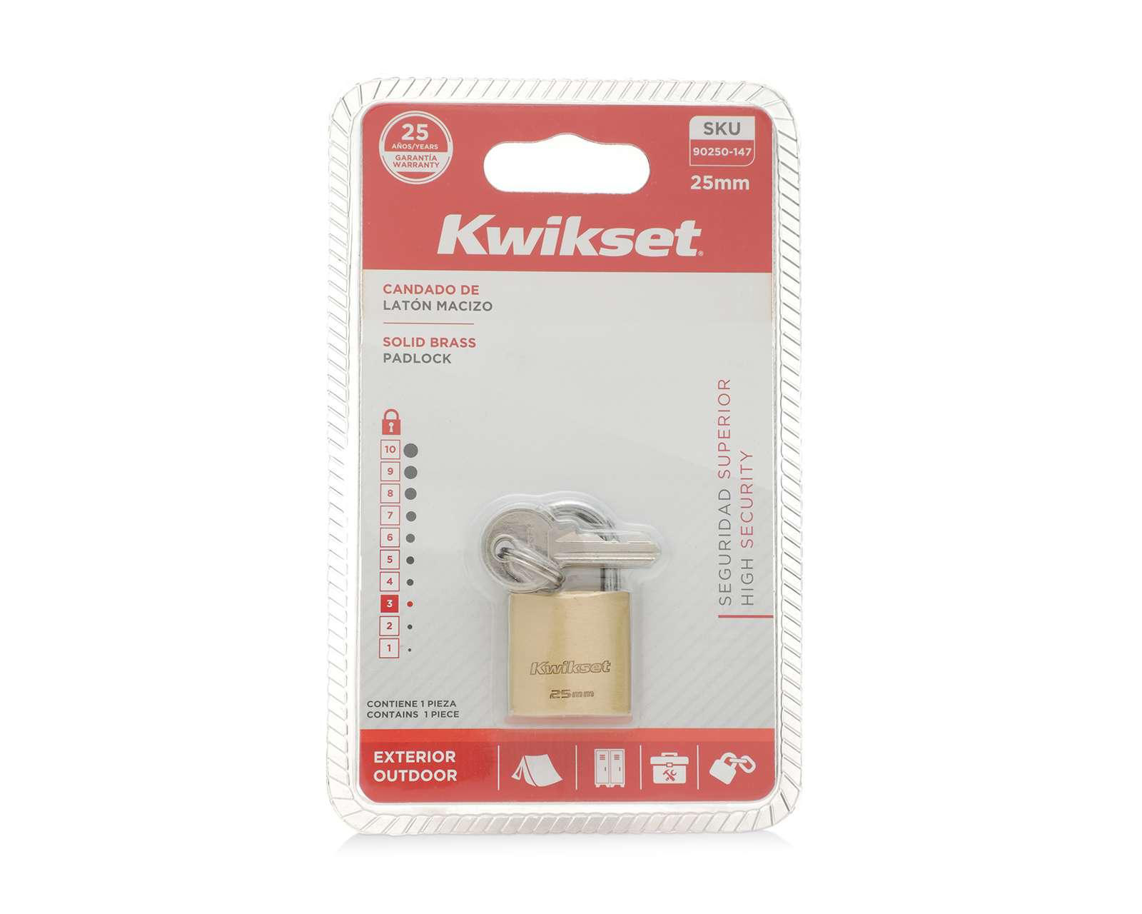 Foto 5 pulgar | Candado Kwikset Alta Seguridad 90250-147