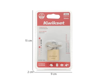 Foto 5 | Candado Kwikset Alta Seguridad 90250-148