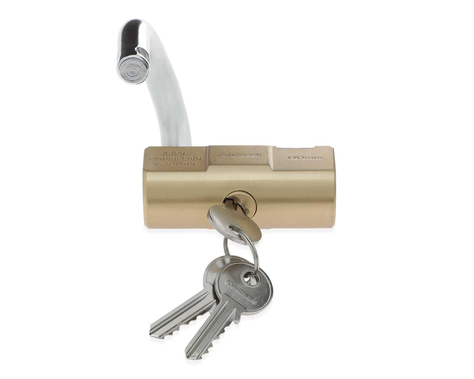 Foto 3 pulgar | Candado Kwikset para Cortinas Dorado